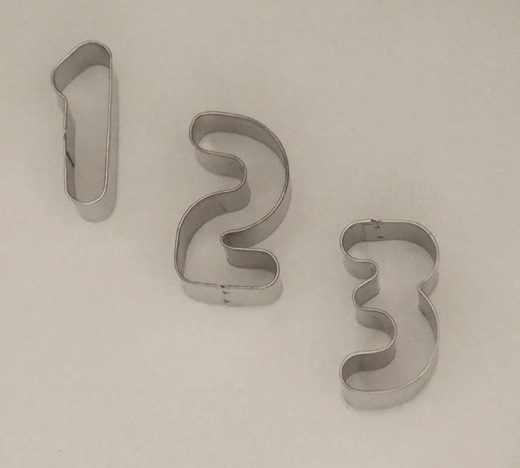 0-9 Number Cookie Cutters