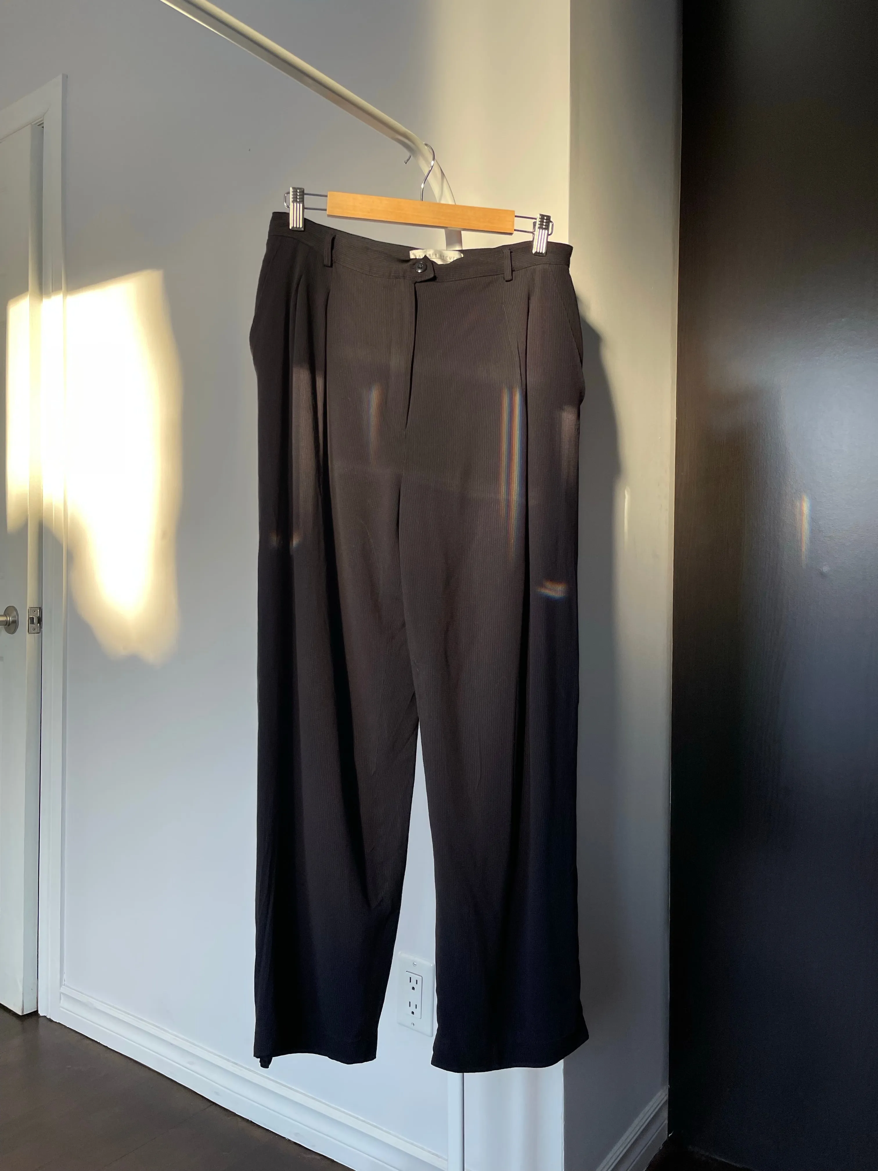 90s Comfy Ultra High Rise Patterned Trousers - 31