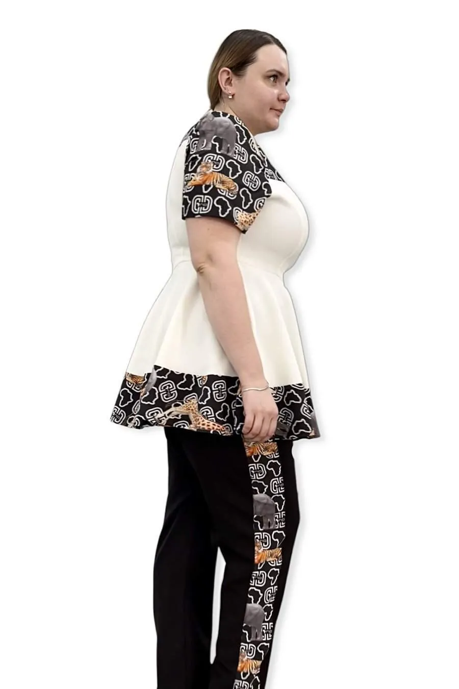 African Plus Size Set Black