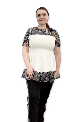 African Plus Size Set Black
