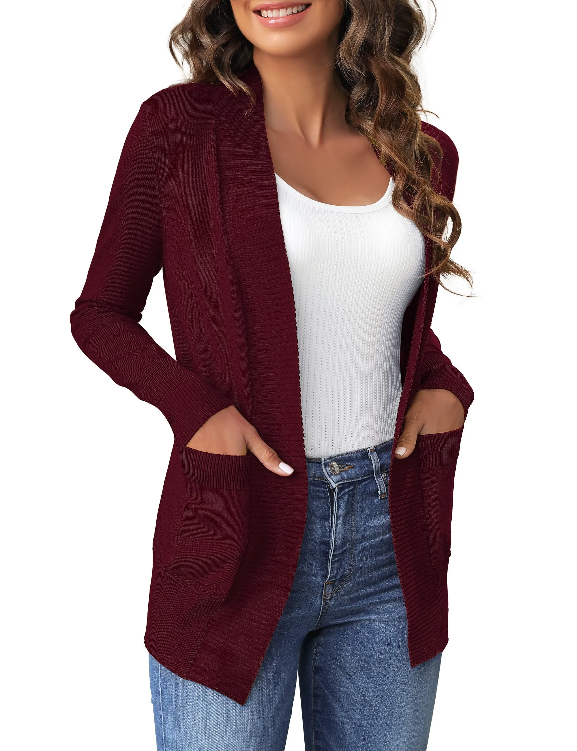 a.Jesdani Women's Cardigan Casual Lightweight Knit Cardigan Sweaters S-XXL