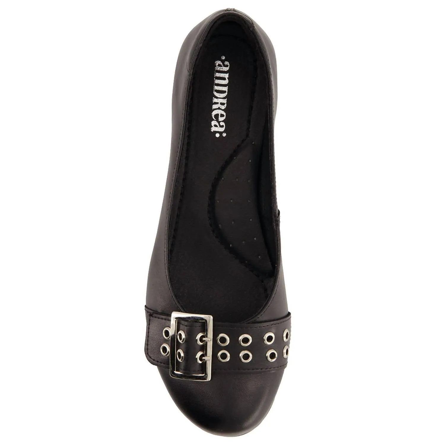 Andrea - Women's Wide Buckle Ballerinas
