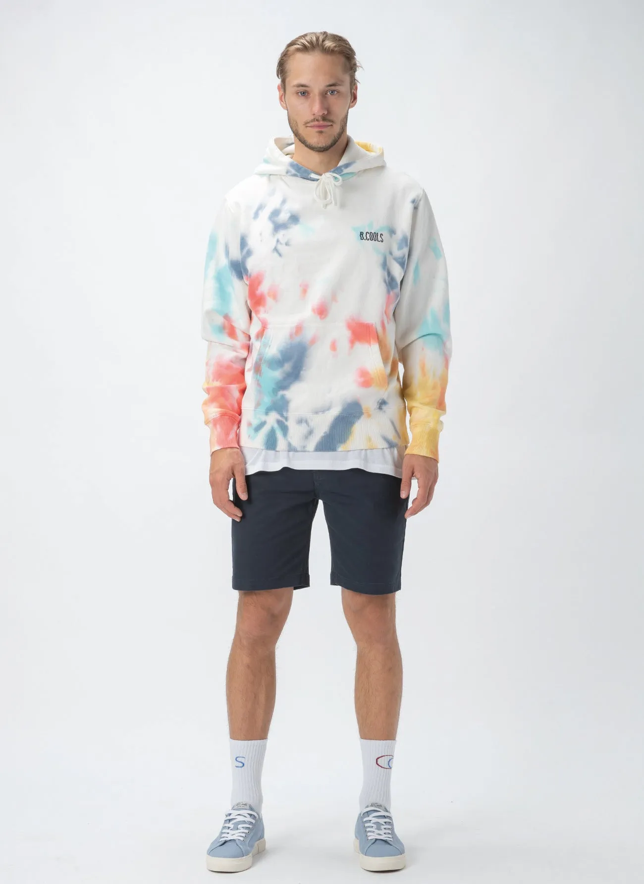 B.Cools Ripple Hood Sweatshirt Tie Dye