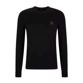 BOSS Kanovano Logo Patch Black Sweatshirt