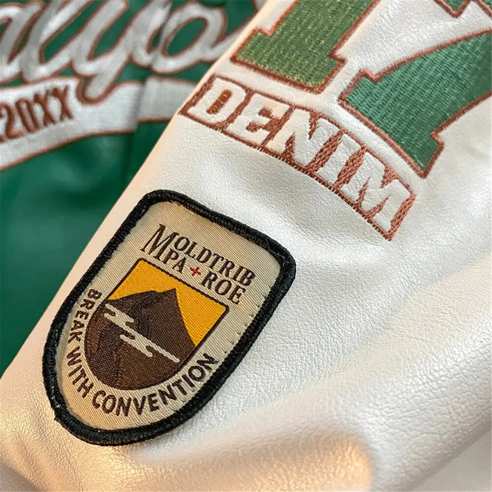 Cali Retro Letter Embroidered Jackets