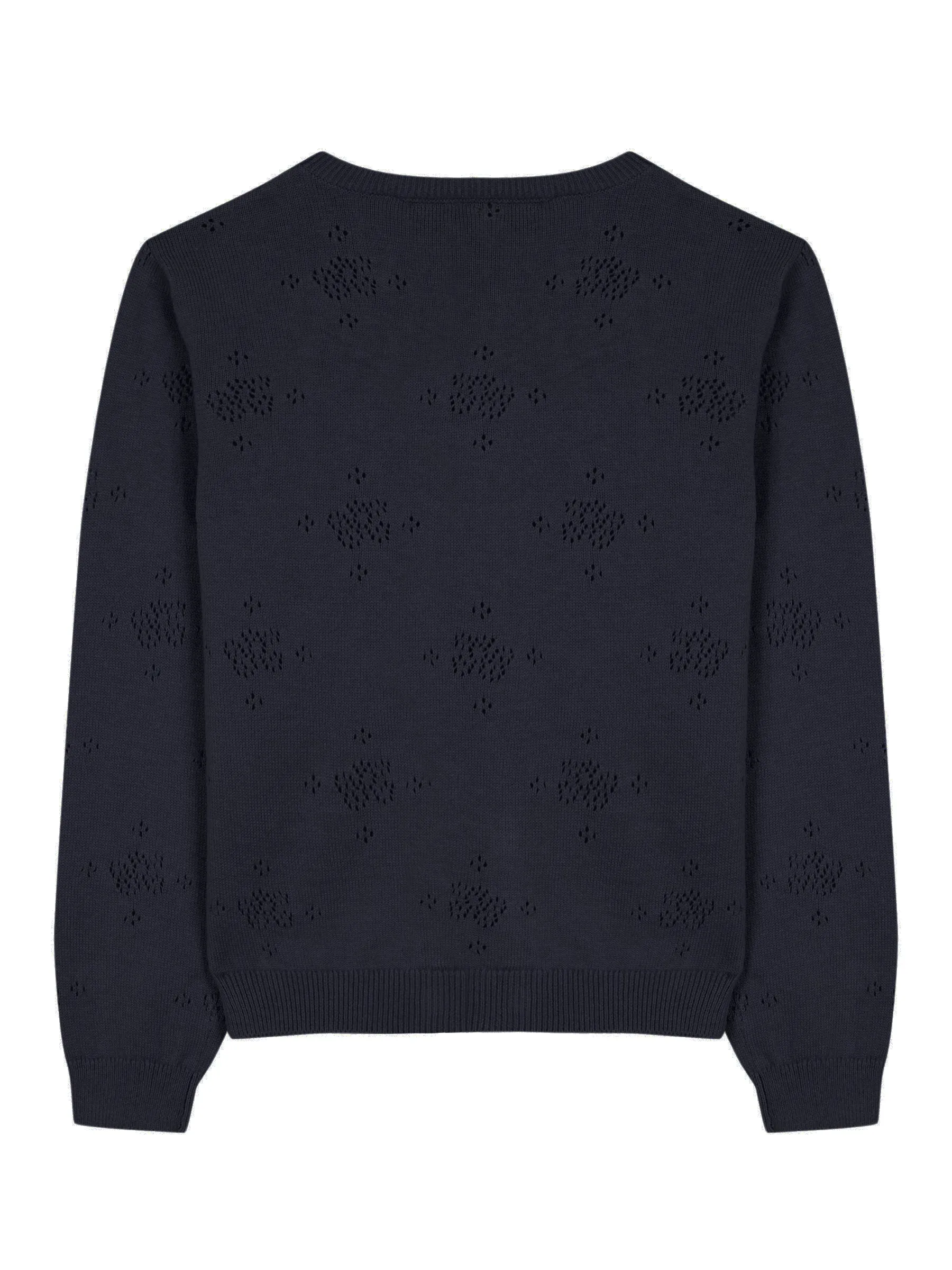 Cardigan - Navy cotton