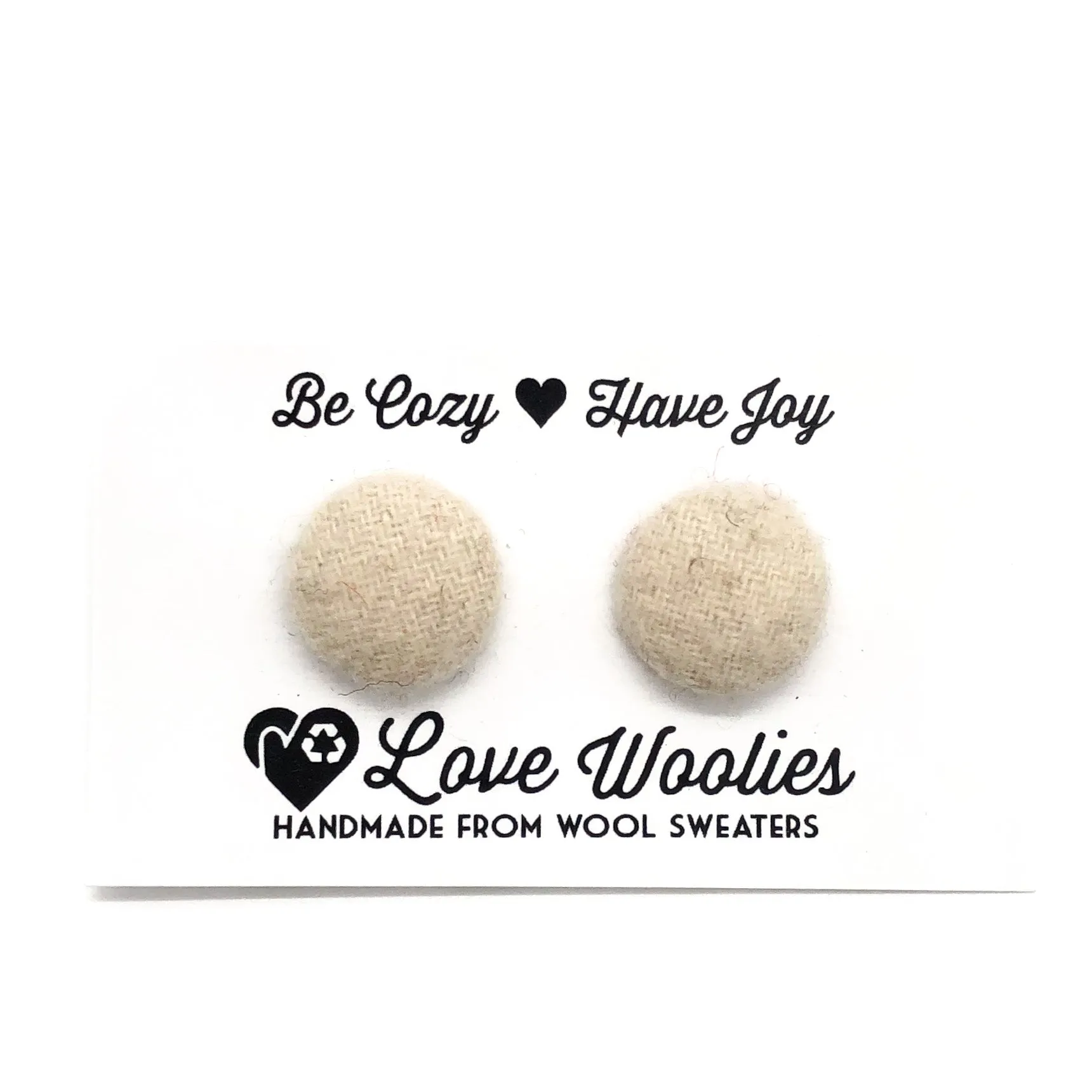 CASHMERE Button Earrings