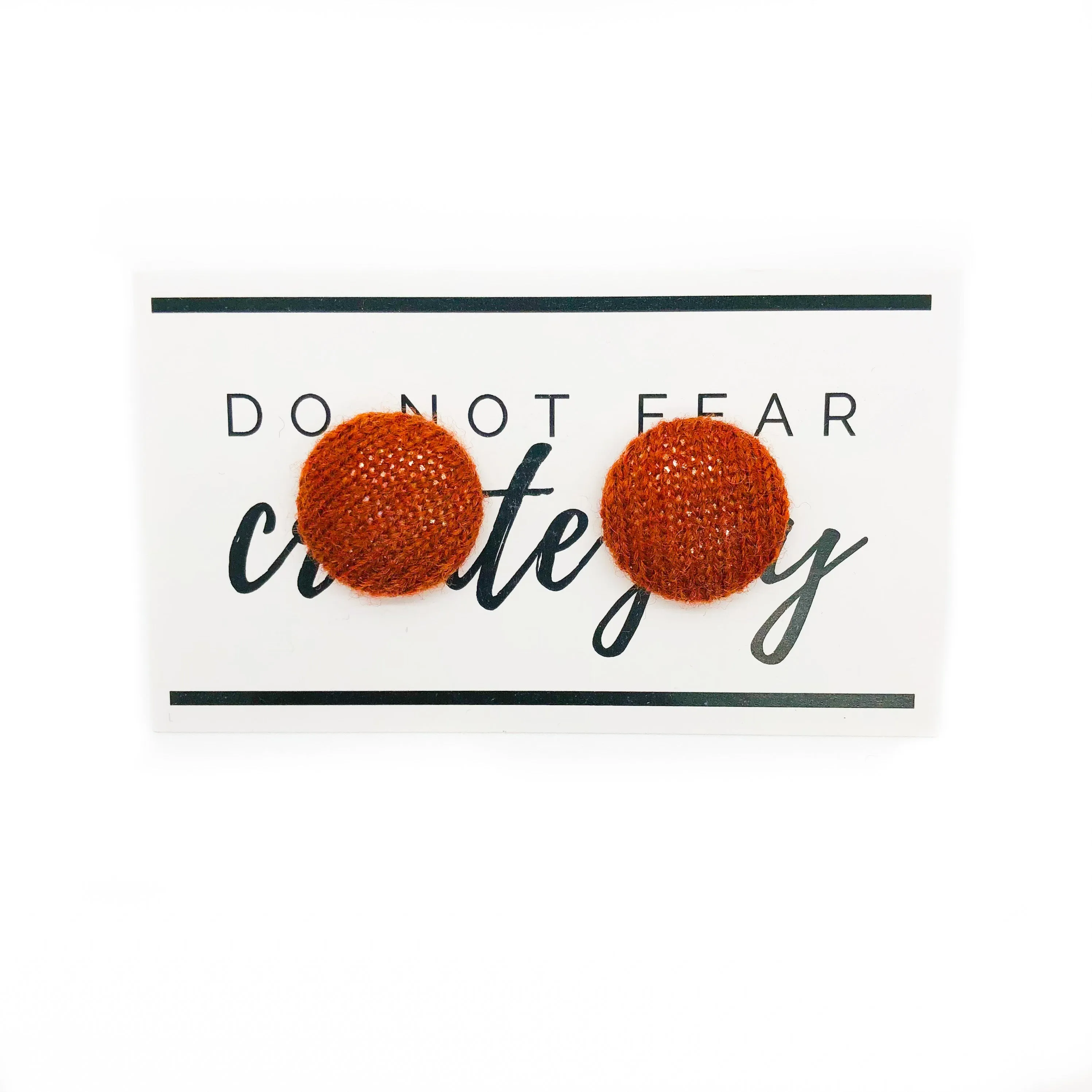 CASHMERE Button Earrings