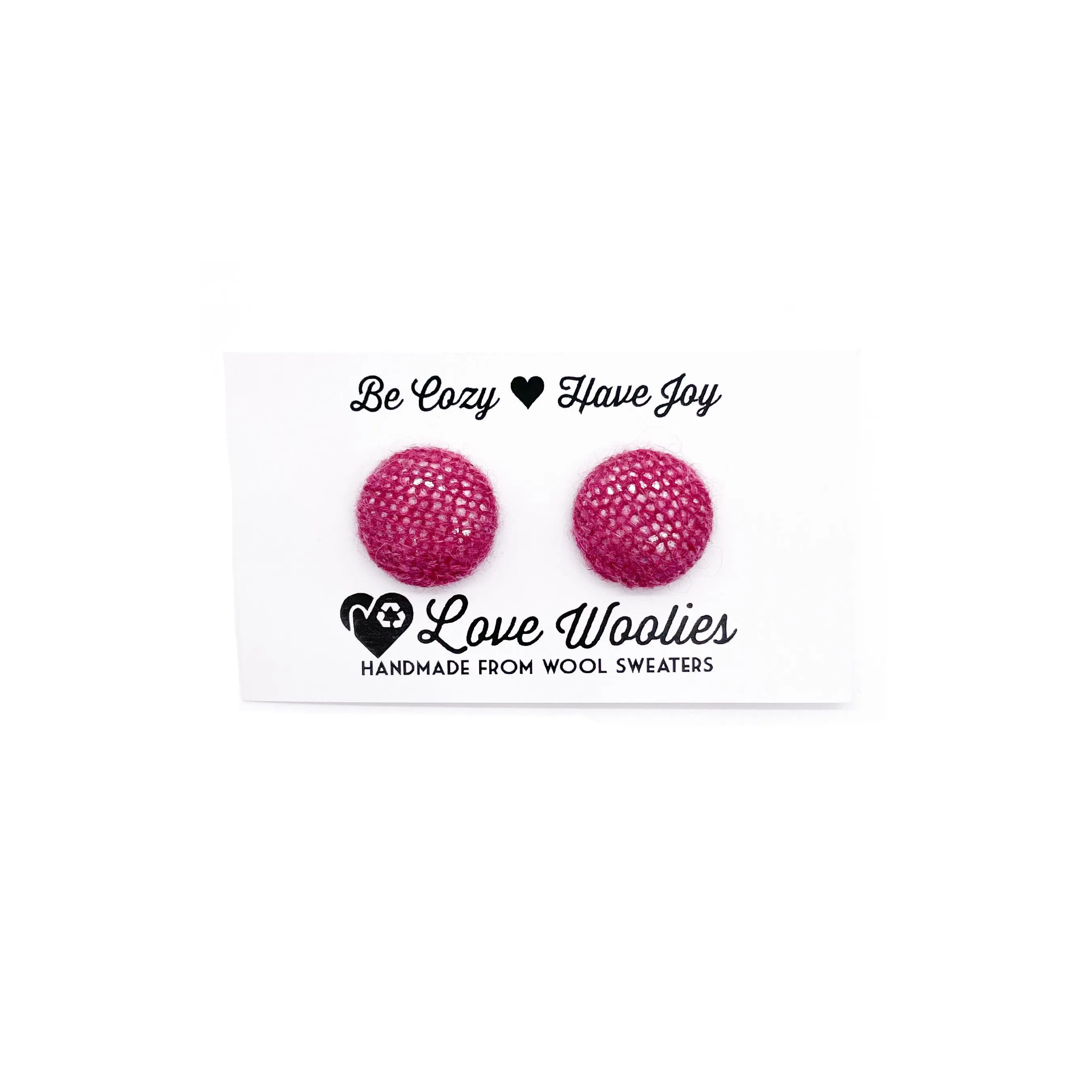 CASHMERE Button Earrings