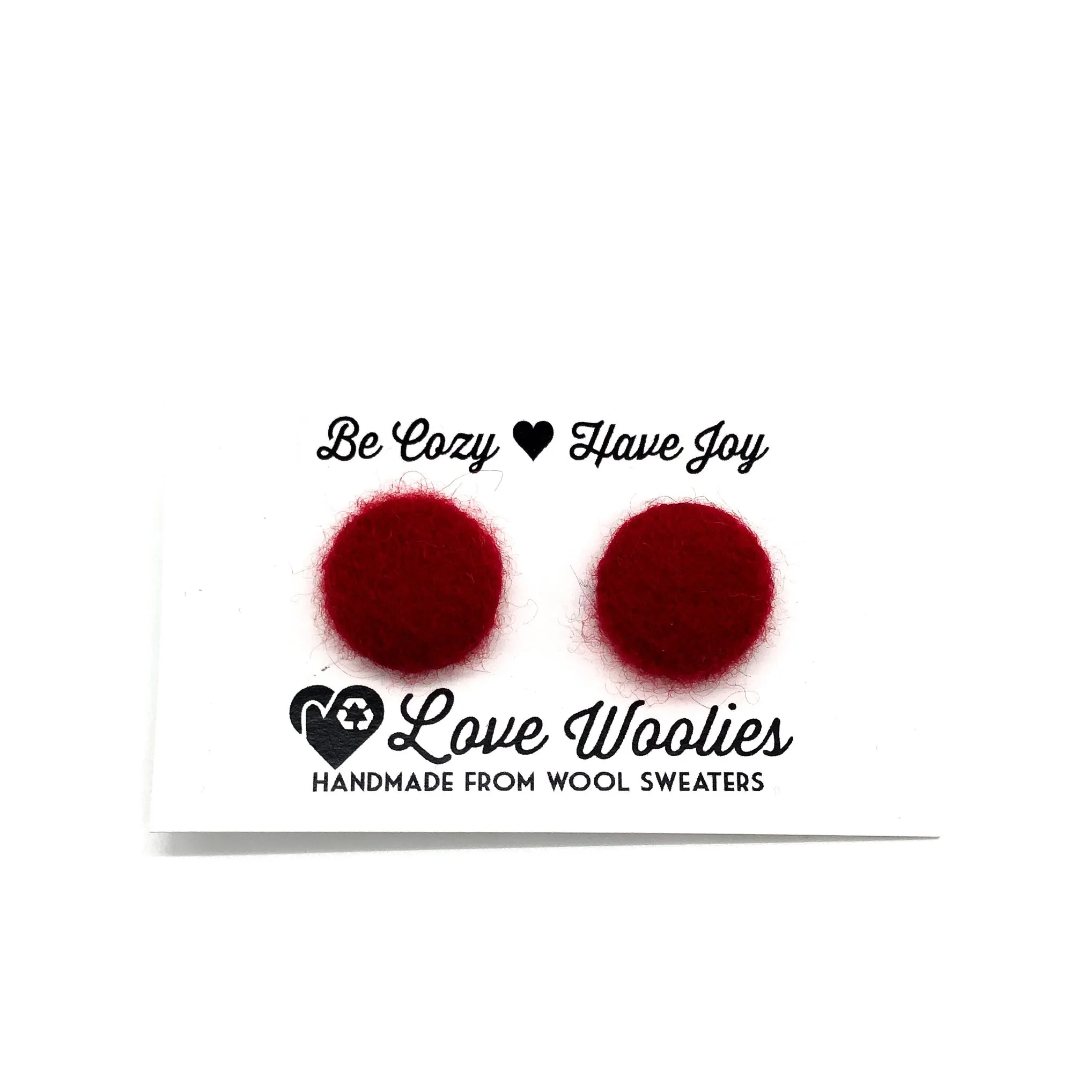 CASHMERE Button Earrings