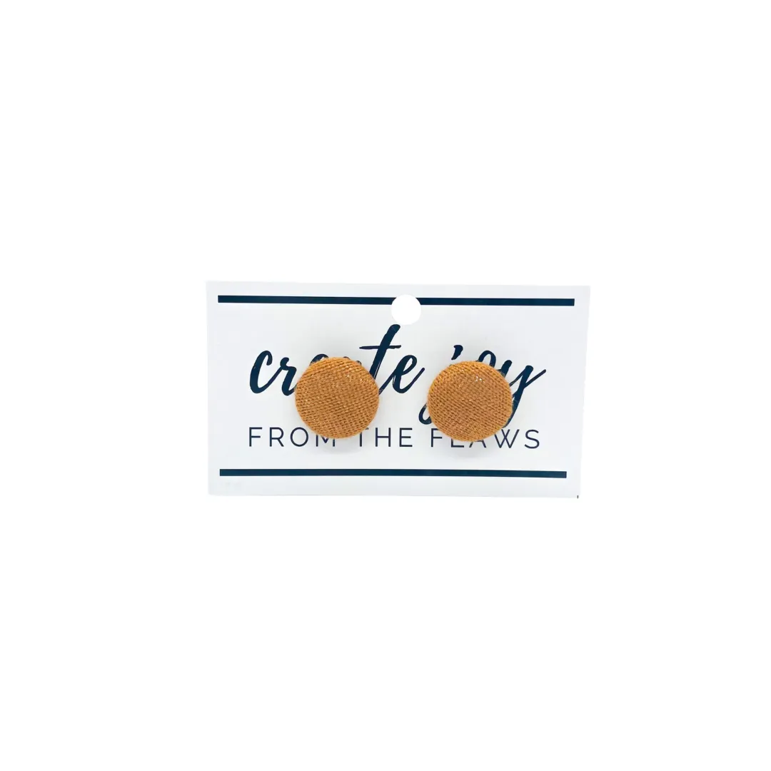 CASHMERE Button Earrings