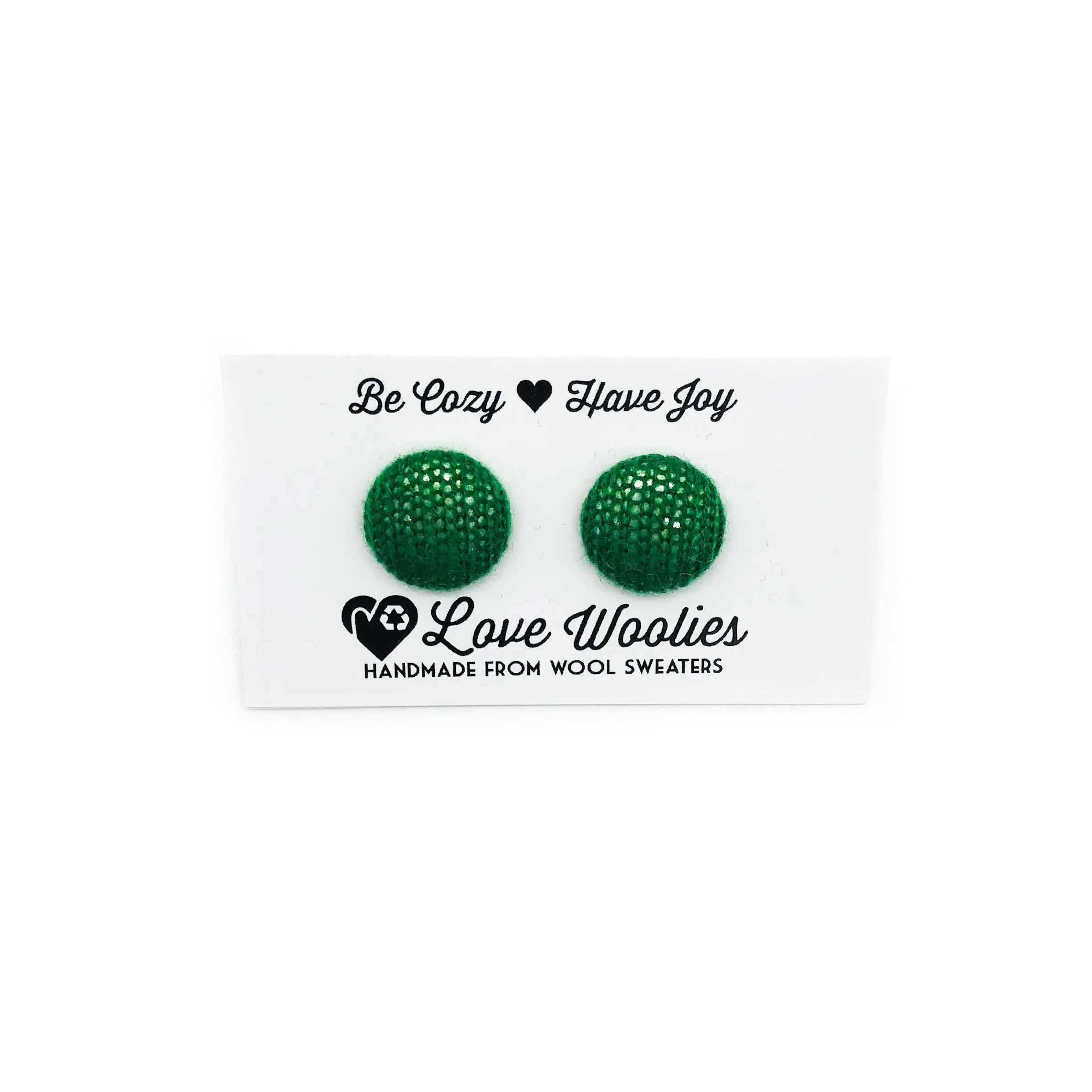 CASHMERE Button Earrings