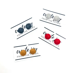 CASHMERE Button Earrings
