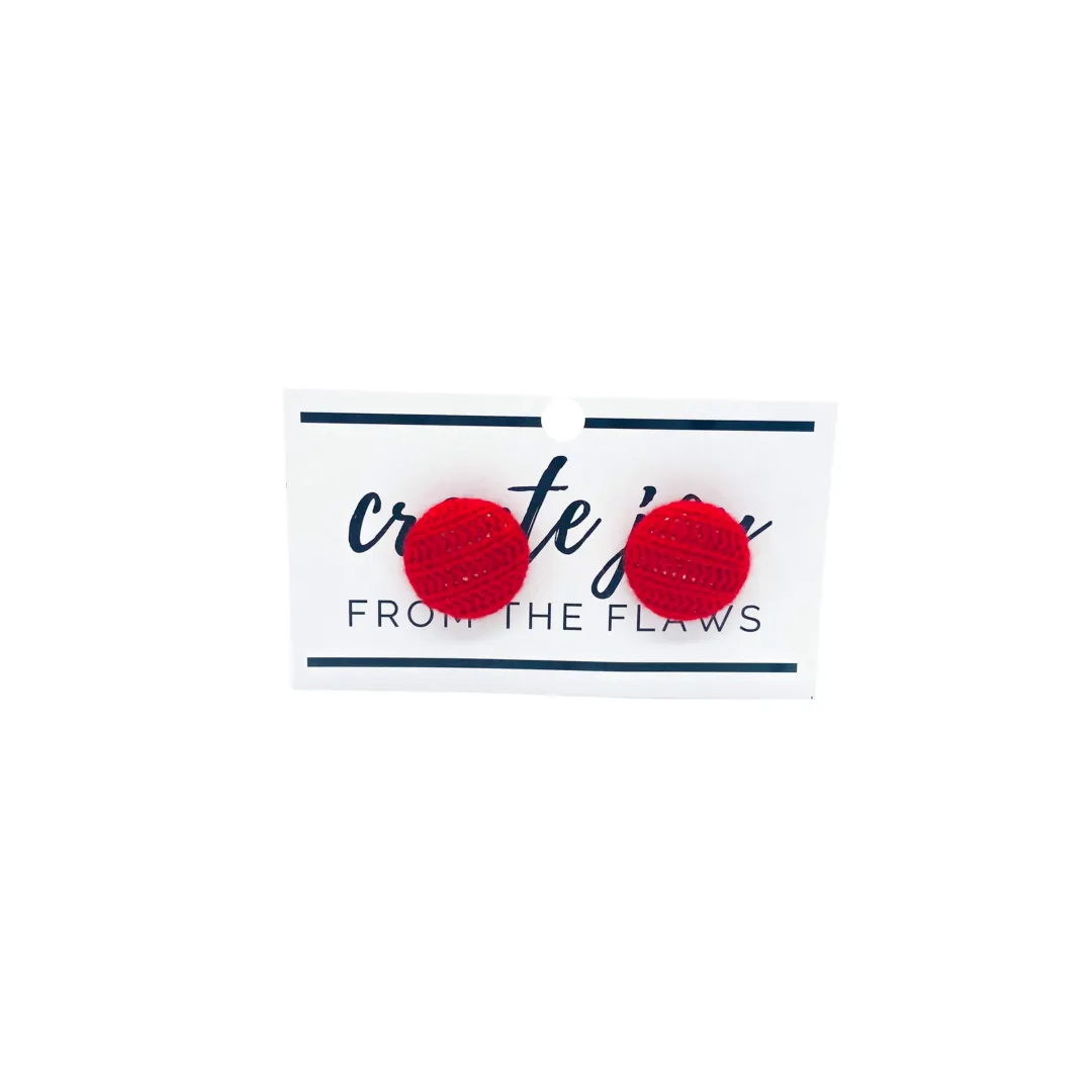 CASHMERE Button Earrings