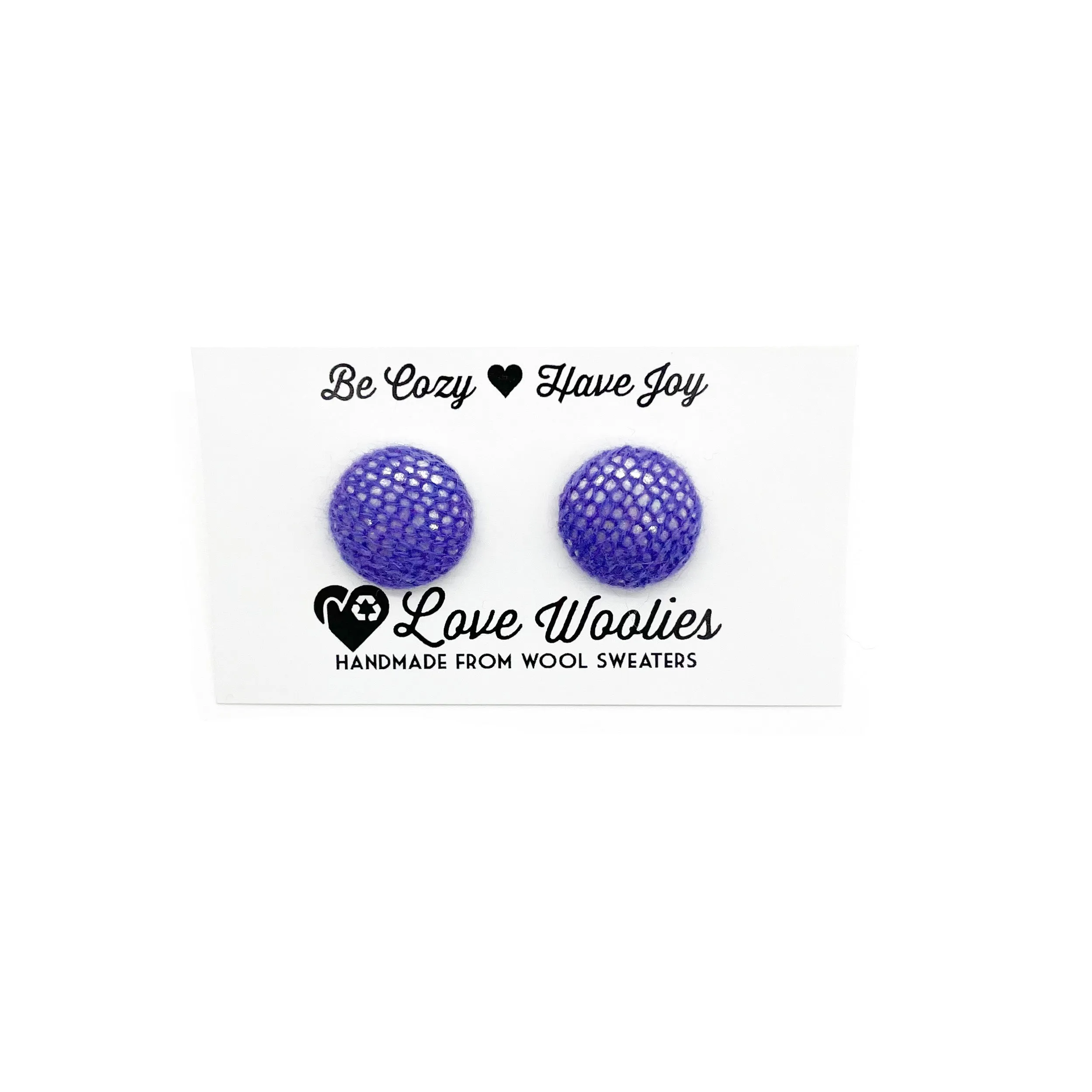 CASHMERE Button Earrings