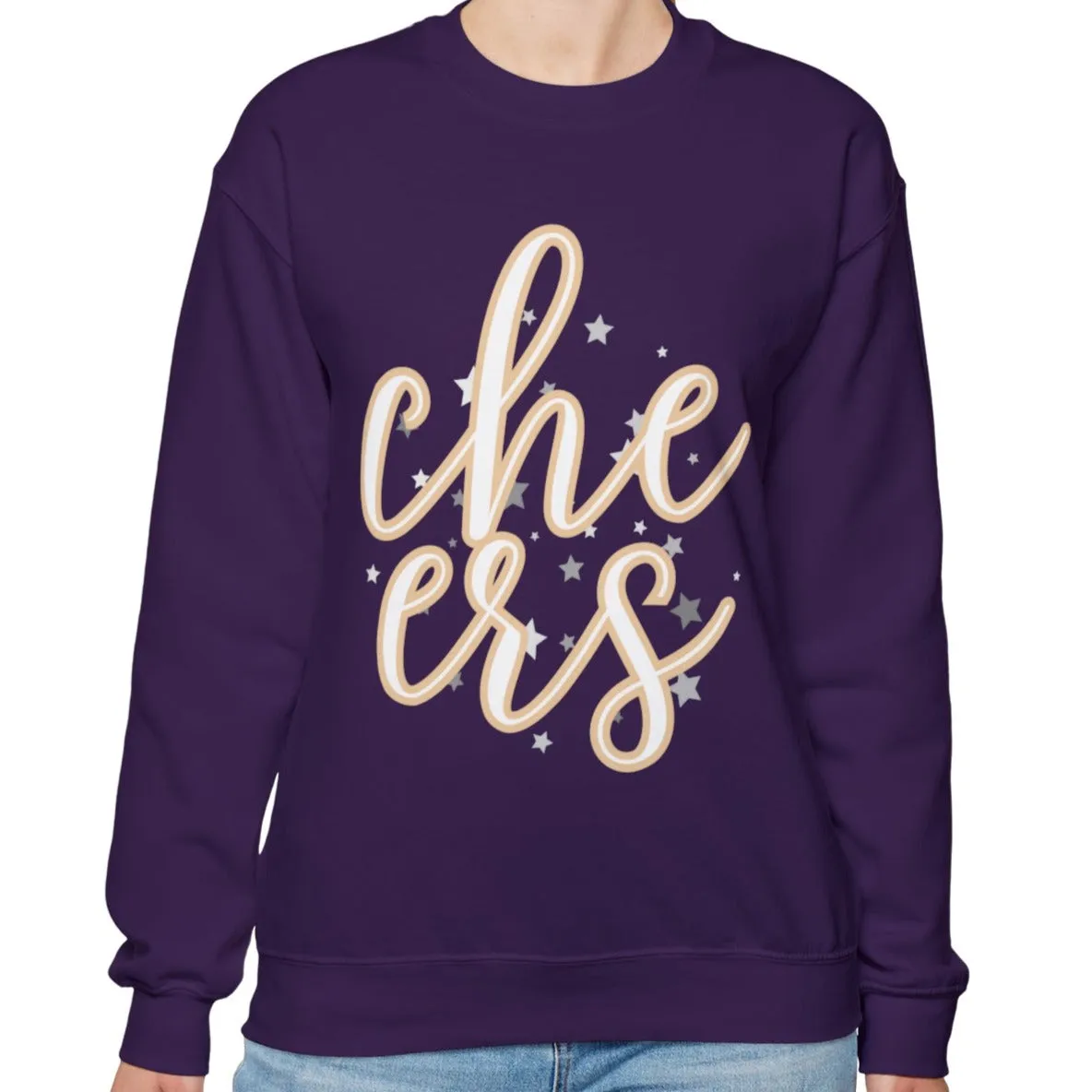Casual Cheers: Women's Comfort Sweatshirt for Effortless Style