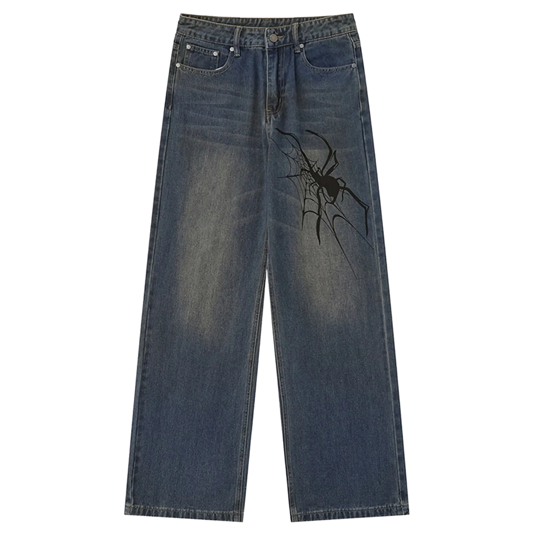 'Cobweb' Baggy Denim Jeans