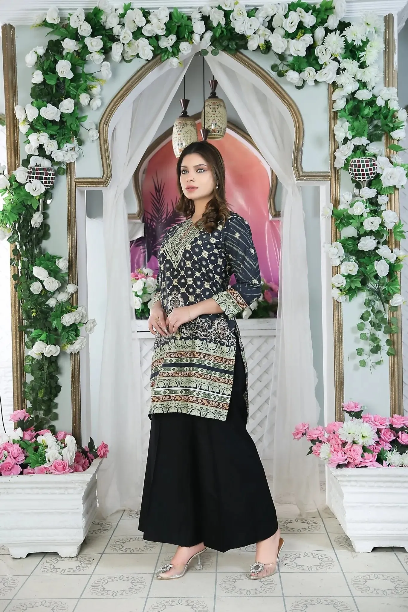 Cotton Lawn Kurtis for Women – Printed Ethnic Wear | Buy Online USA | IshDeena