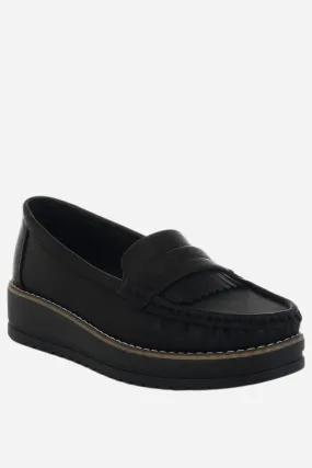 Croyda Fringed Nubuck Loafers