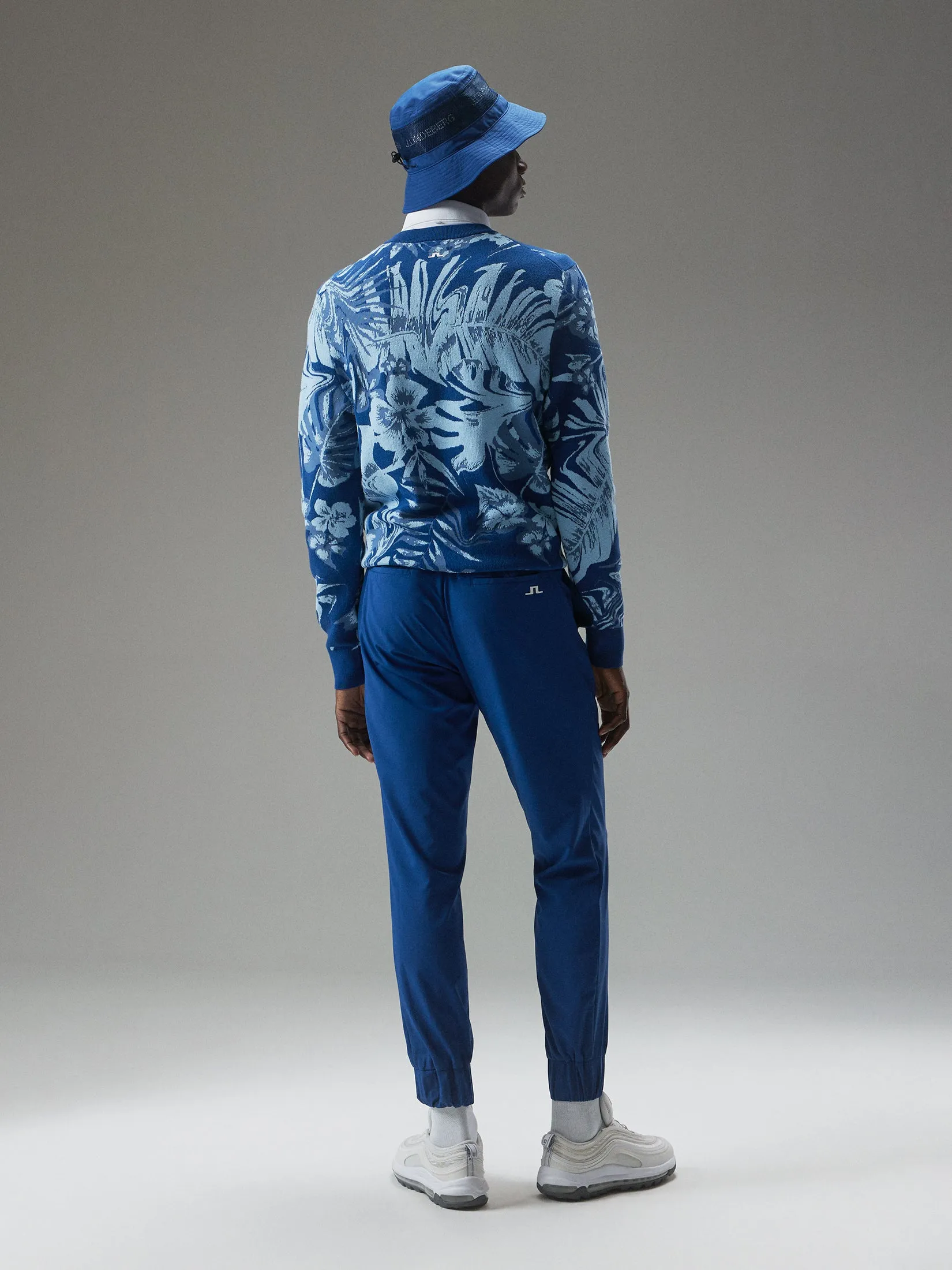 Cuff Jogger Pant / Navy Peony