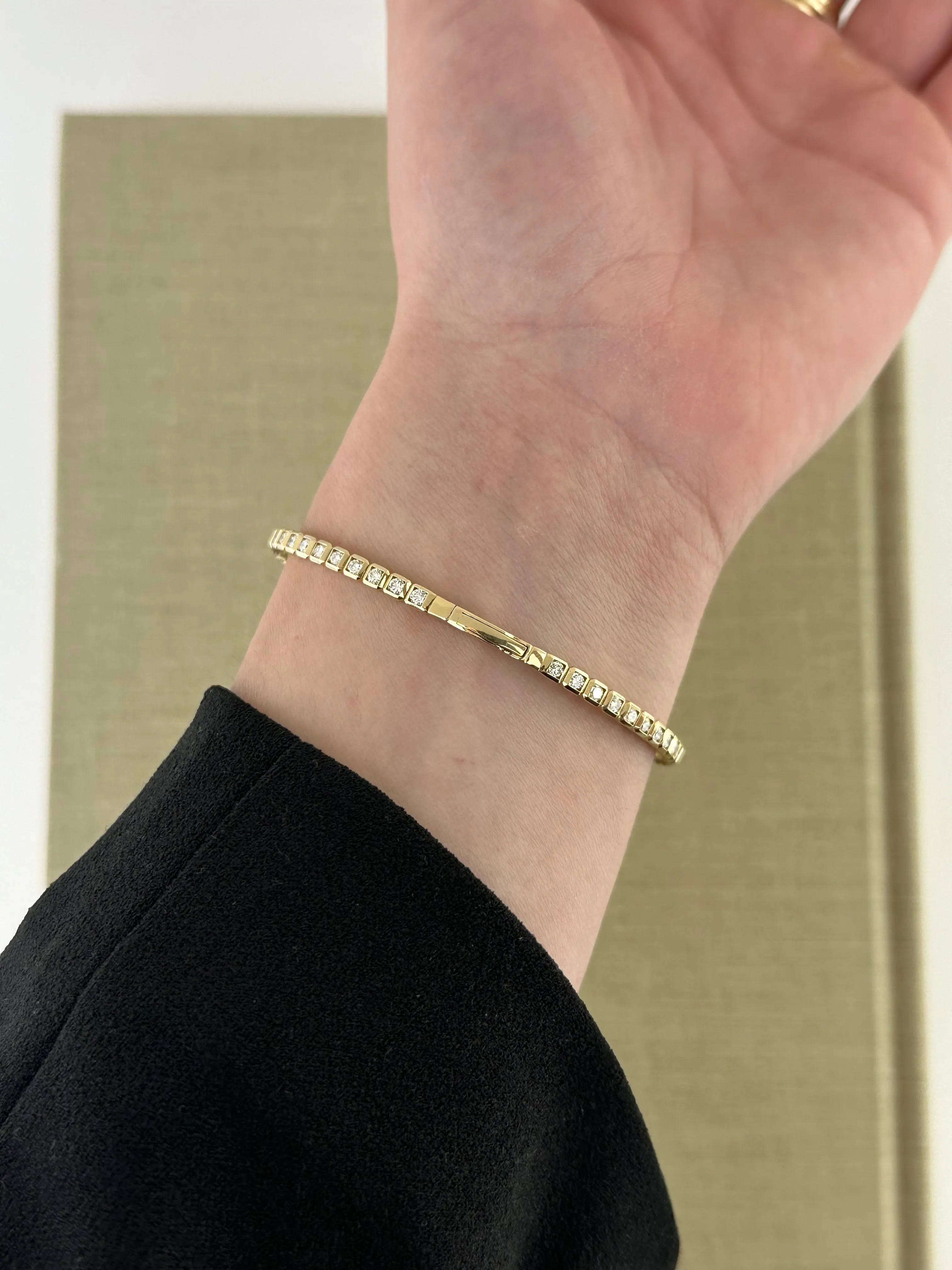 Diamond Flexible Bangle