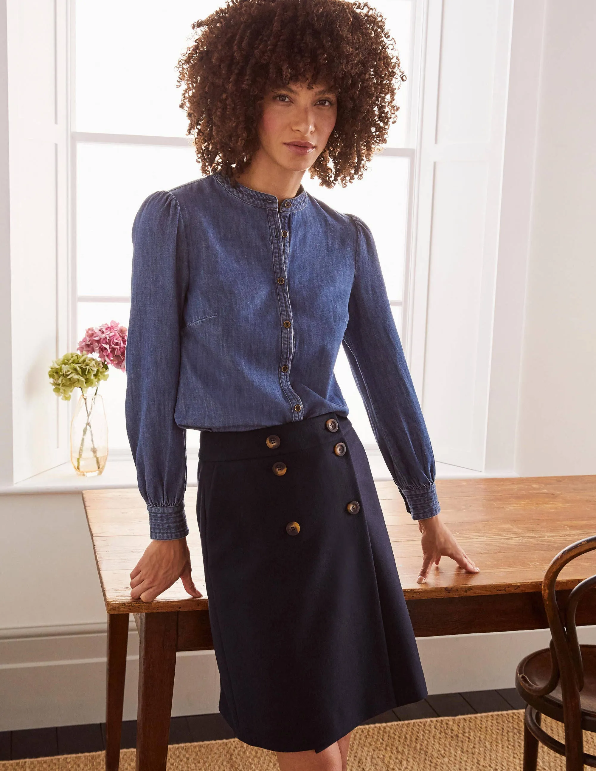 Eloise Mini Skirt-Navy