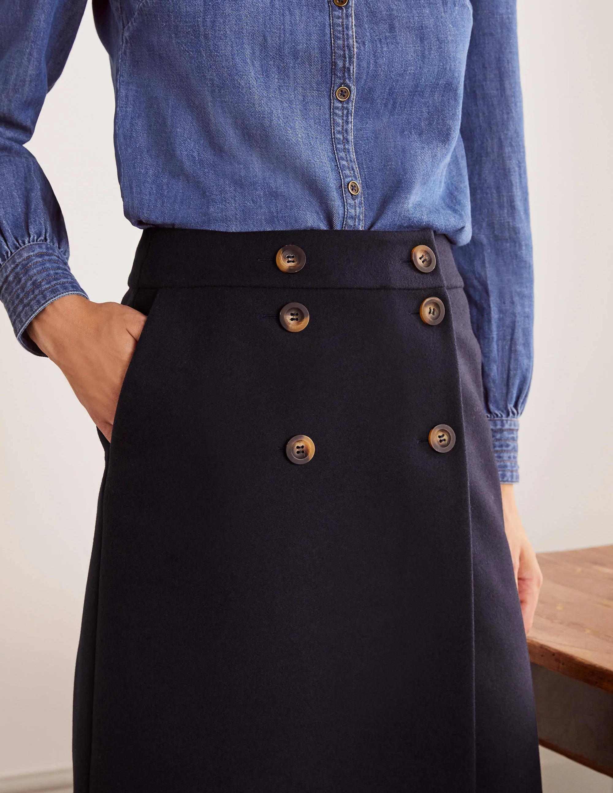 Eloise Mini Skirt-Navy