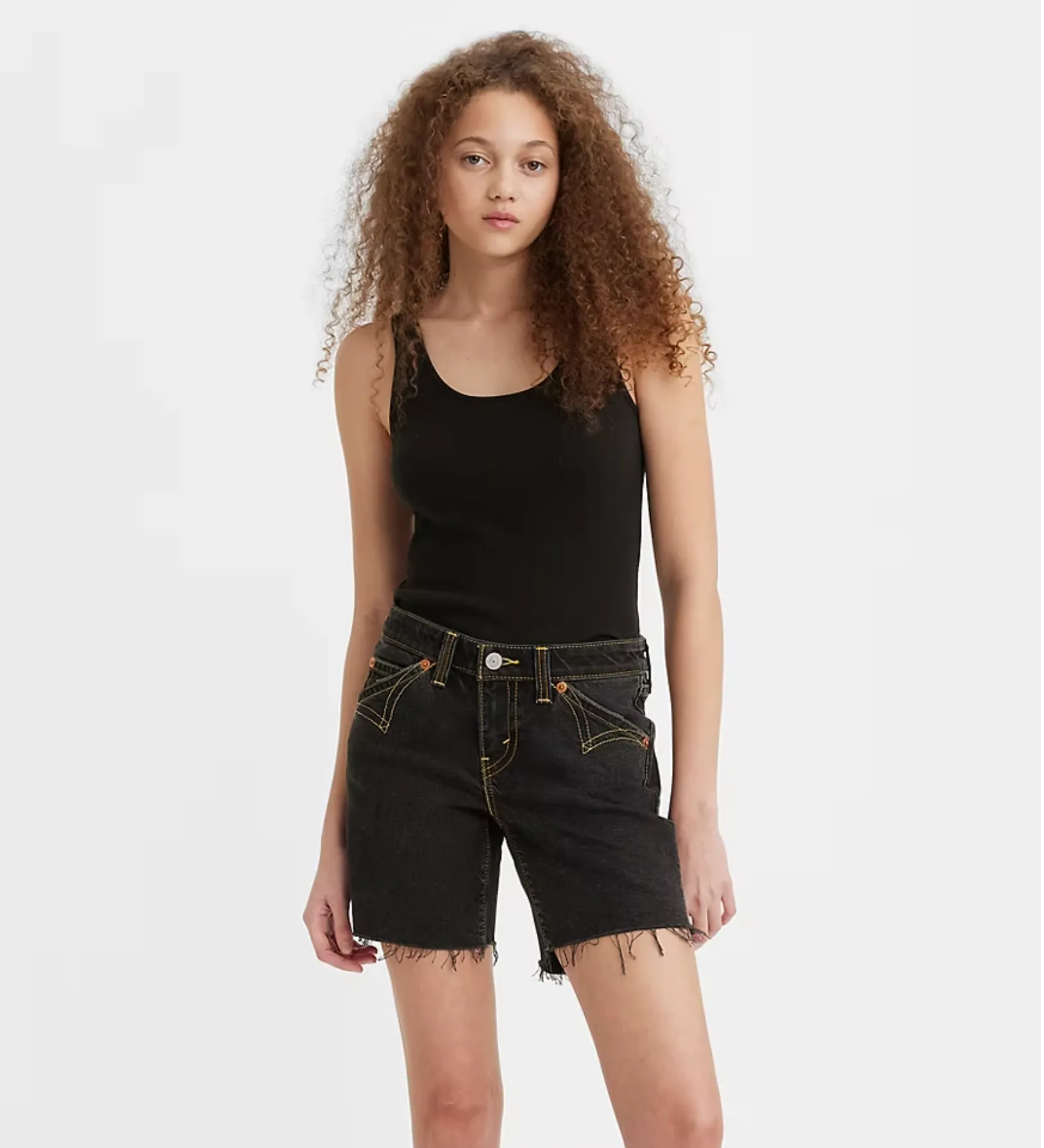 Essential Rib Tank - Caviar