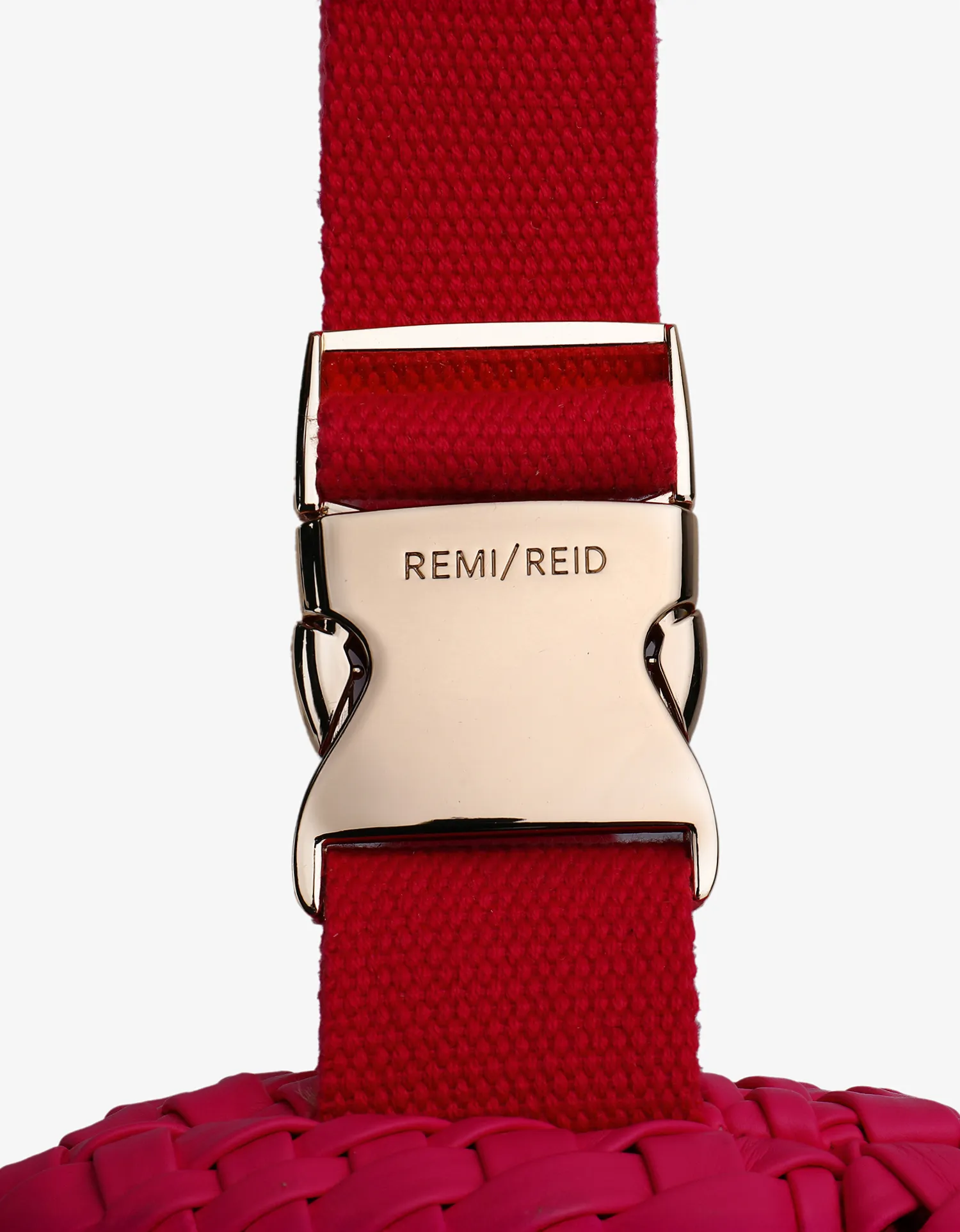 EVERLEIGH WOVEN BELT BAG HOT PINK