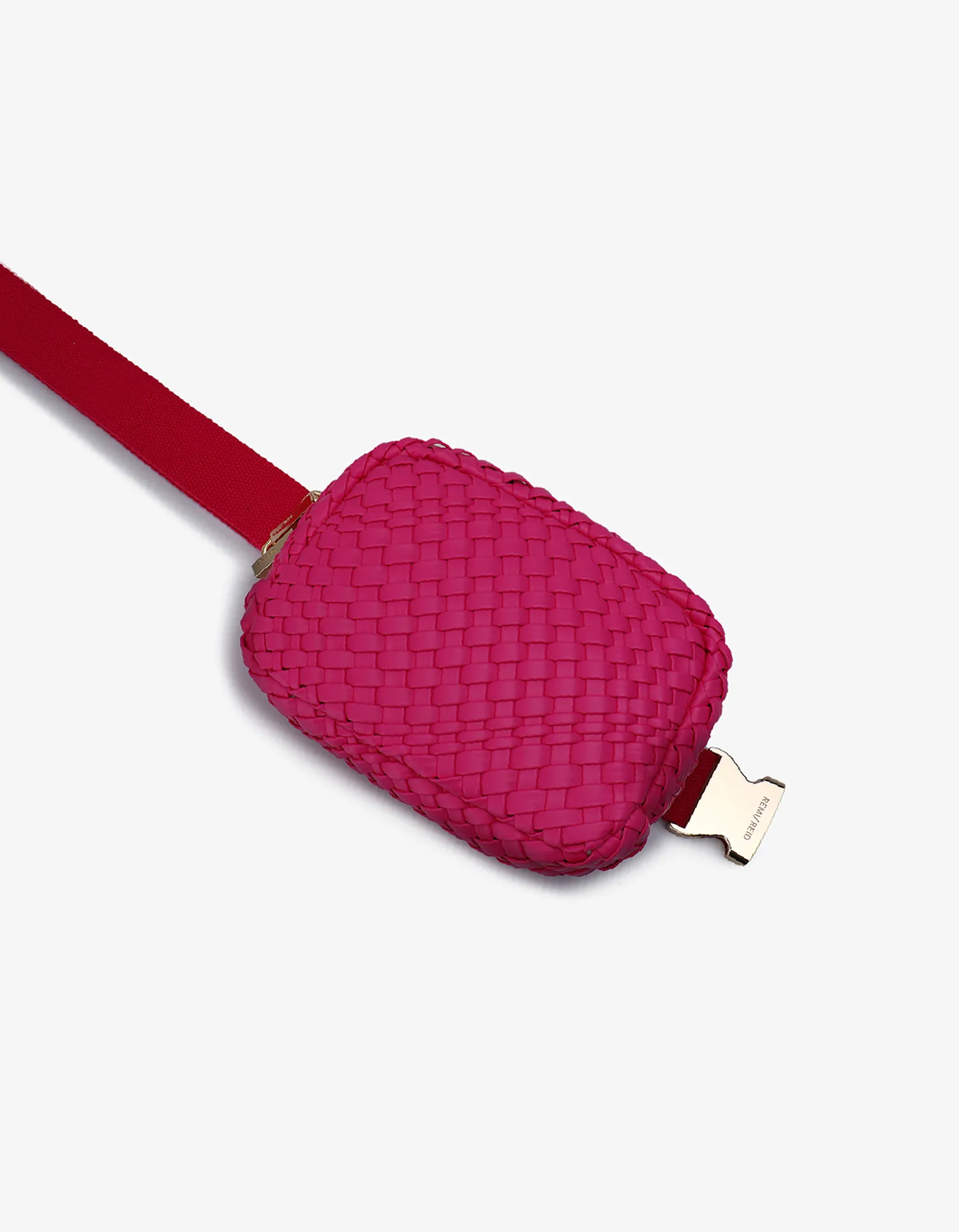 EVERLEIGH WOVEN BELT BAG HOT PINK