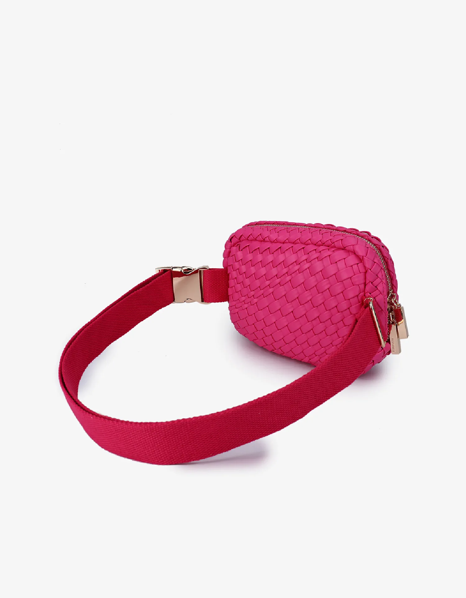 EVERLEIGH WOVEN BELT BAG HOT PINK