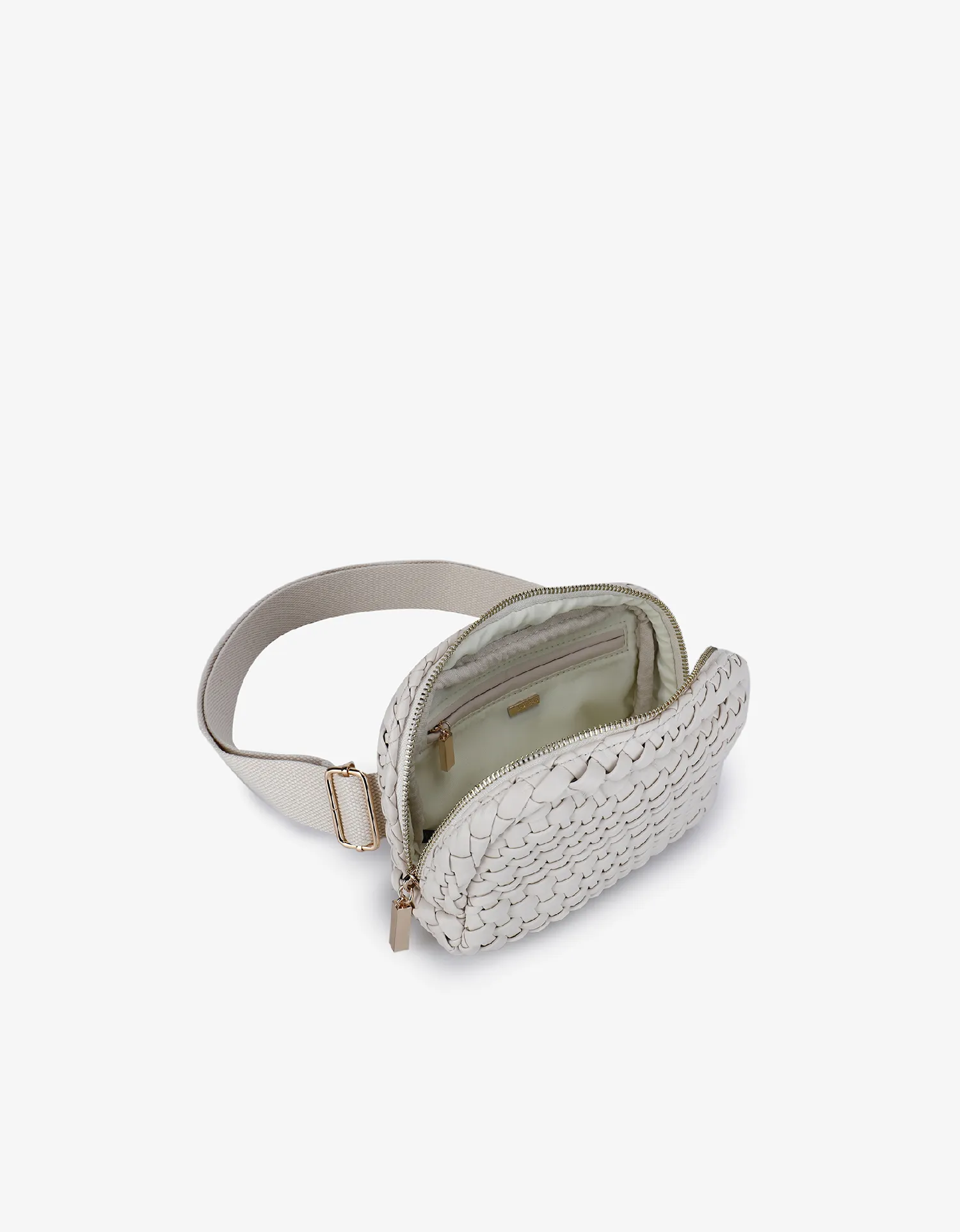 EVERLEIGH WOVEN BELT BAG OFF WHITE