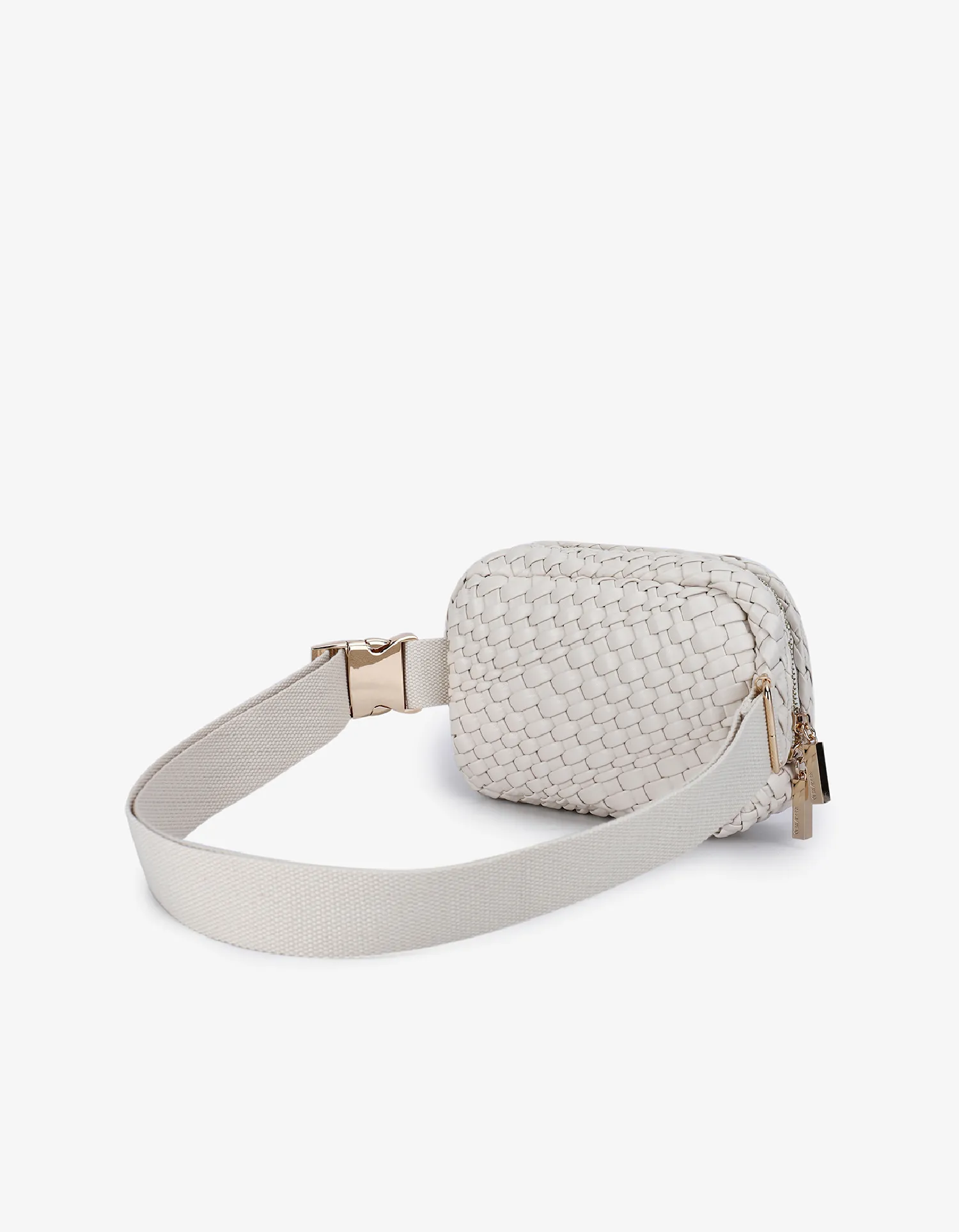 EVERLEIGH WOVEN BELT BAG OFF WHITE