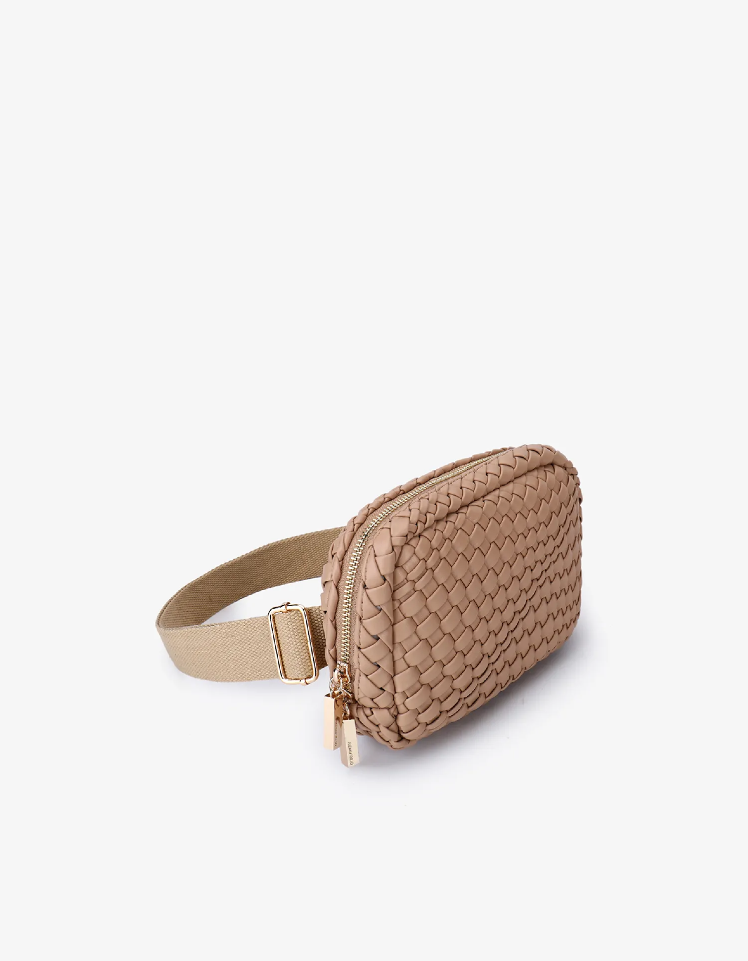 EVERLEIGH WOVEN BELT BAG TAUPE