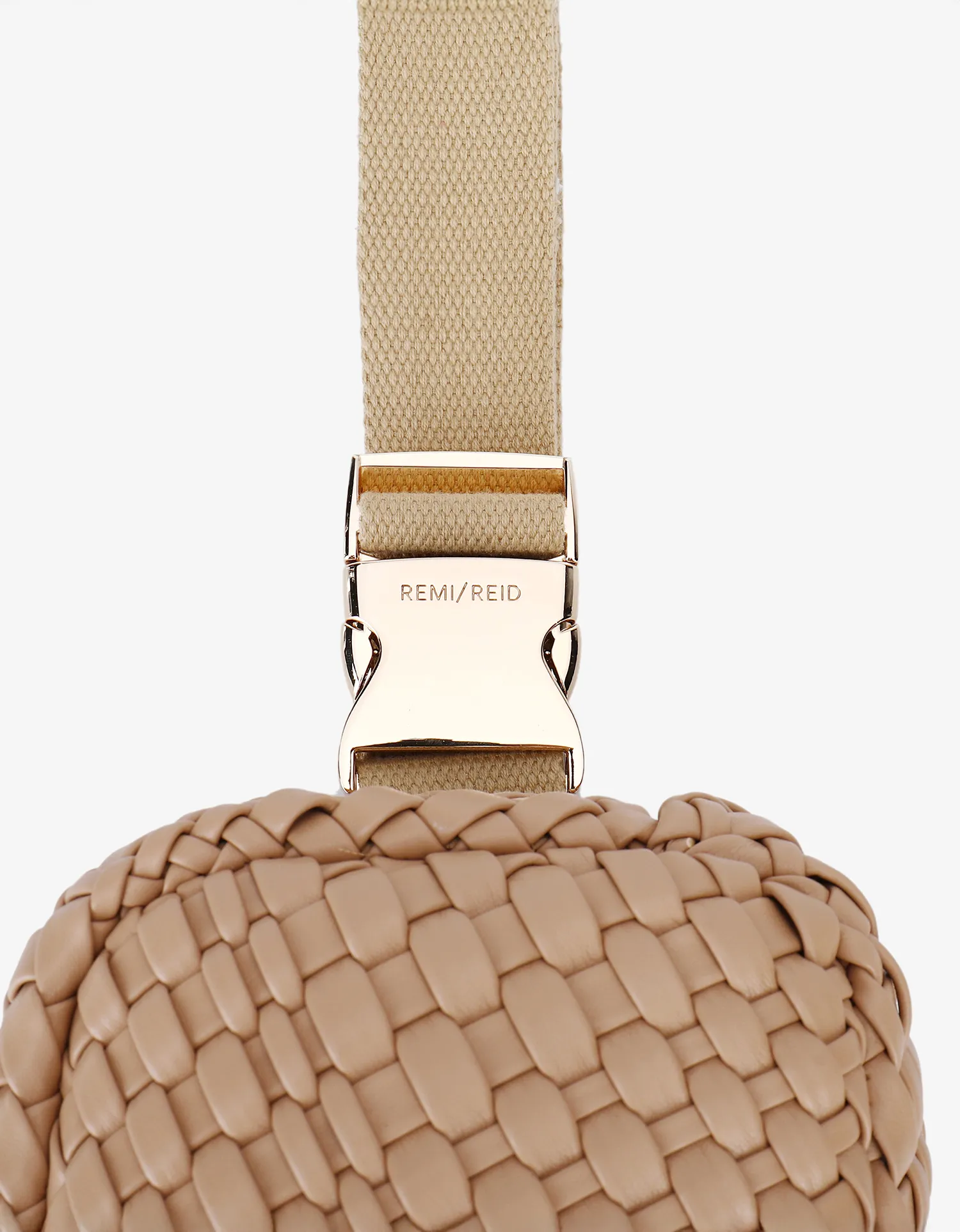 EVERLEIGH WOVEN BELT BAG TAUPE