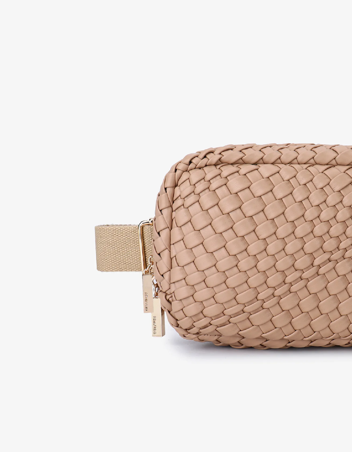 EVERLEIGH WOVEN BELT BAG TAUPE