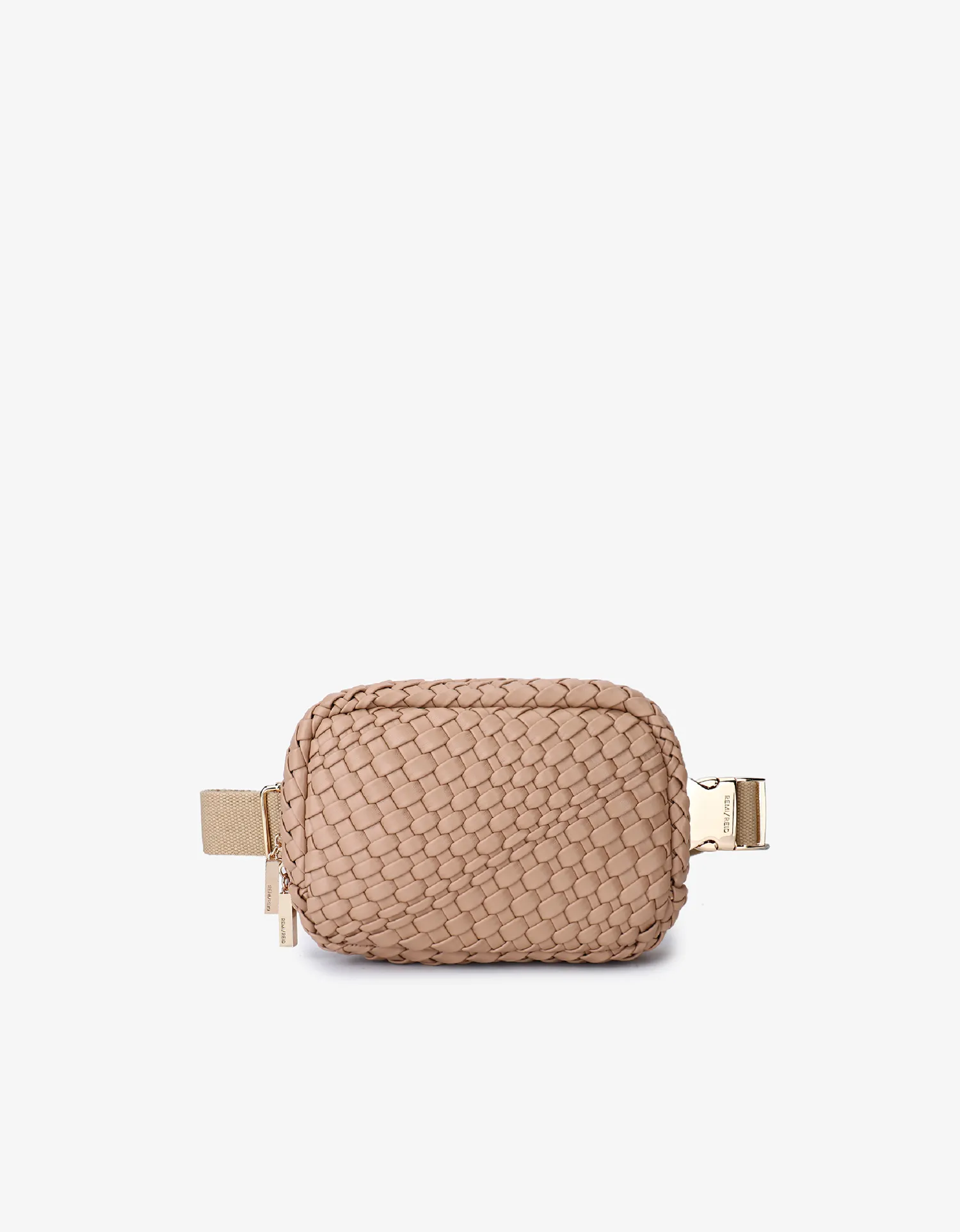 EVERLEIGH WOVEN BELT BAG TAUPE