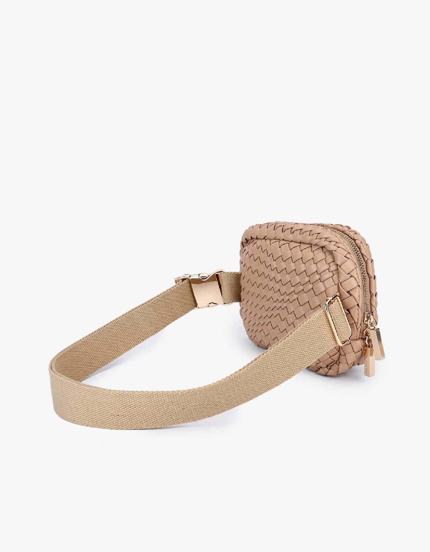 EVERLEIGH WOVEN BELT BAG TAUPE