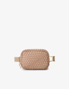 EVERLEIGH WOVEN BELT BAG TAUPE
