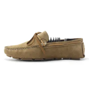 Fadano - Luxe Knot Loafers - Khaki / Brown