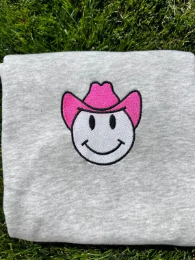 Howdy Sweatshirts,Cow girl sweatshirt, Cow Pattern Shirt, Western Sweatshirt , Cowboy Hat sweatshirts, embroidery