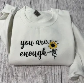 Inspirational Embroidered Sweatshirt, Women's Embroidered Sweatshirts