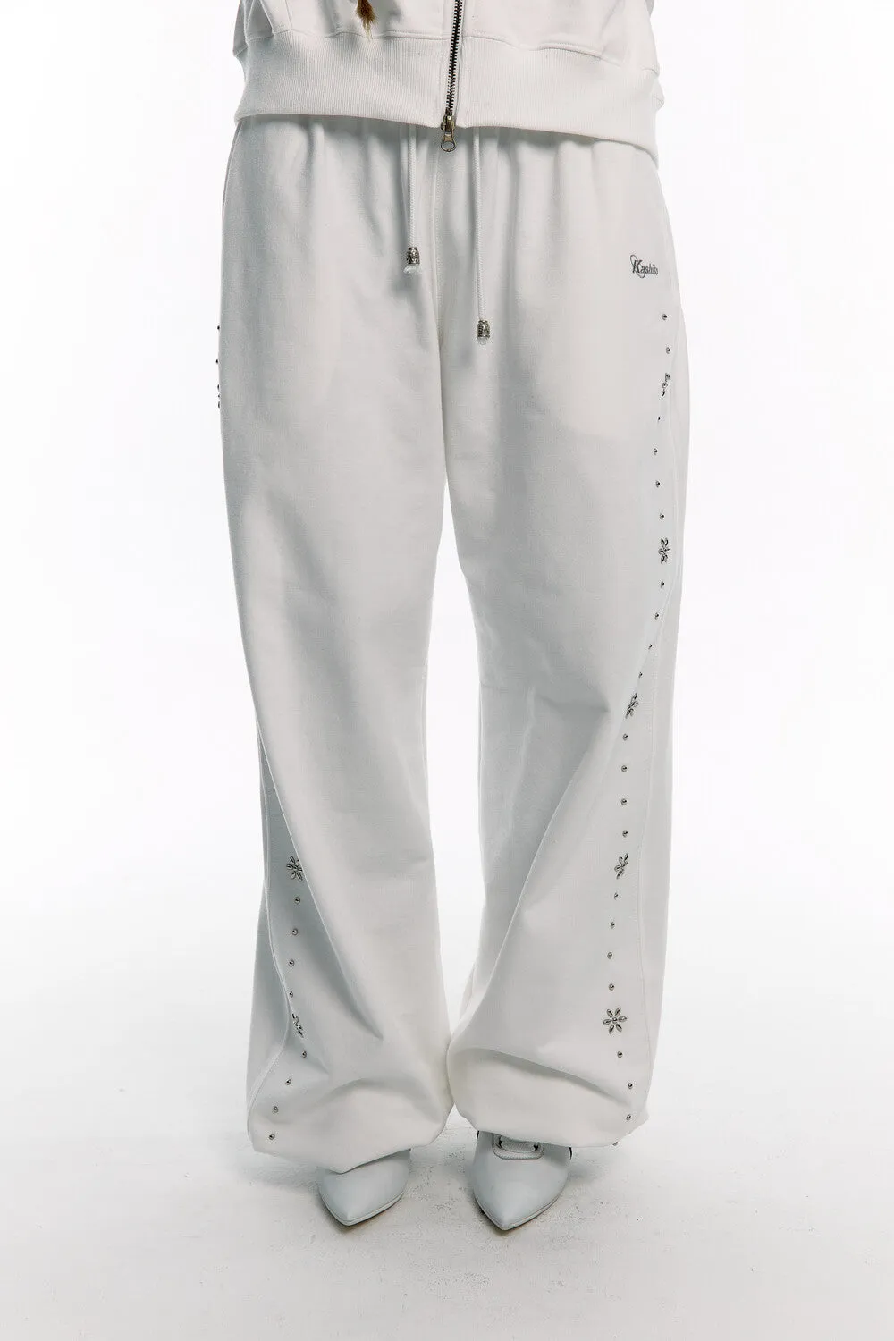 [KASHIKO] FW 24 Kashiko Comfy : Monk Trousers White