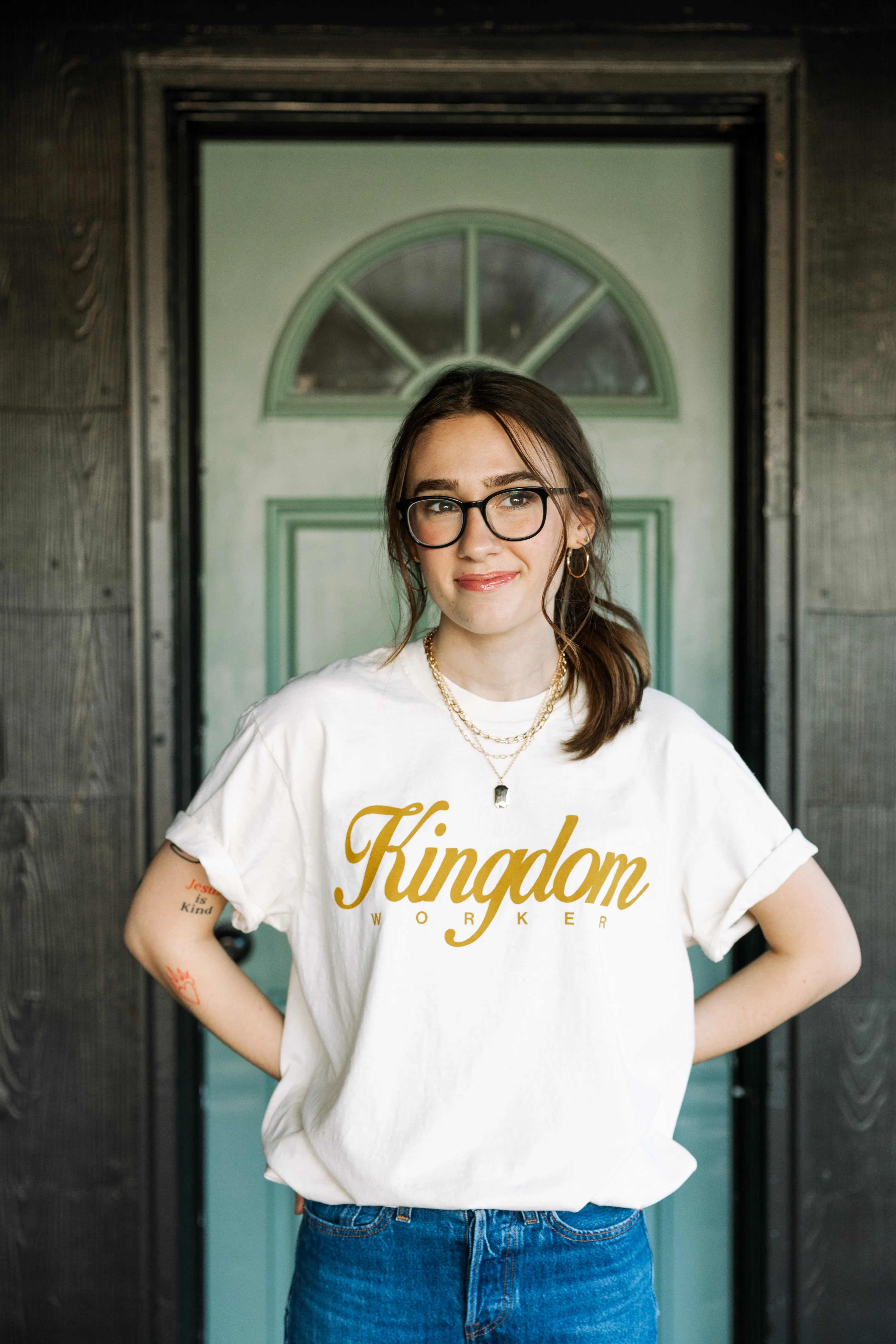 Kingdom Worker Script Tee