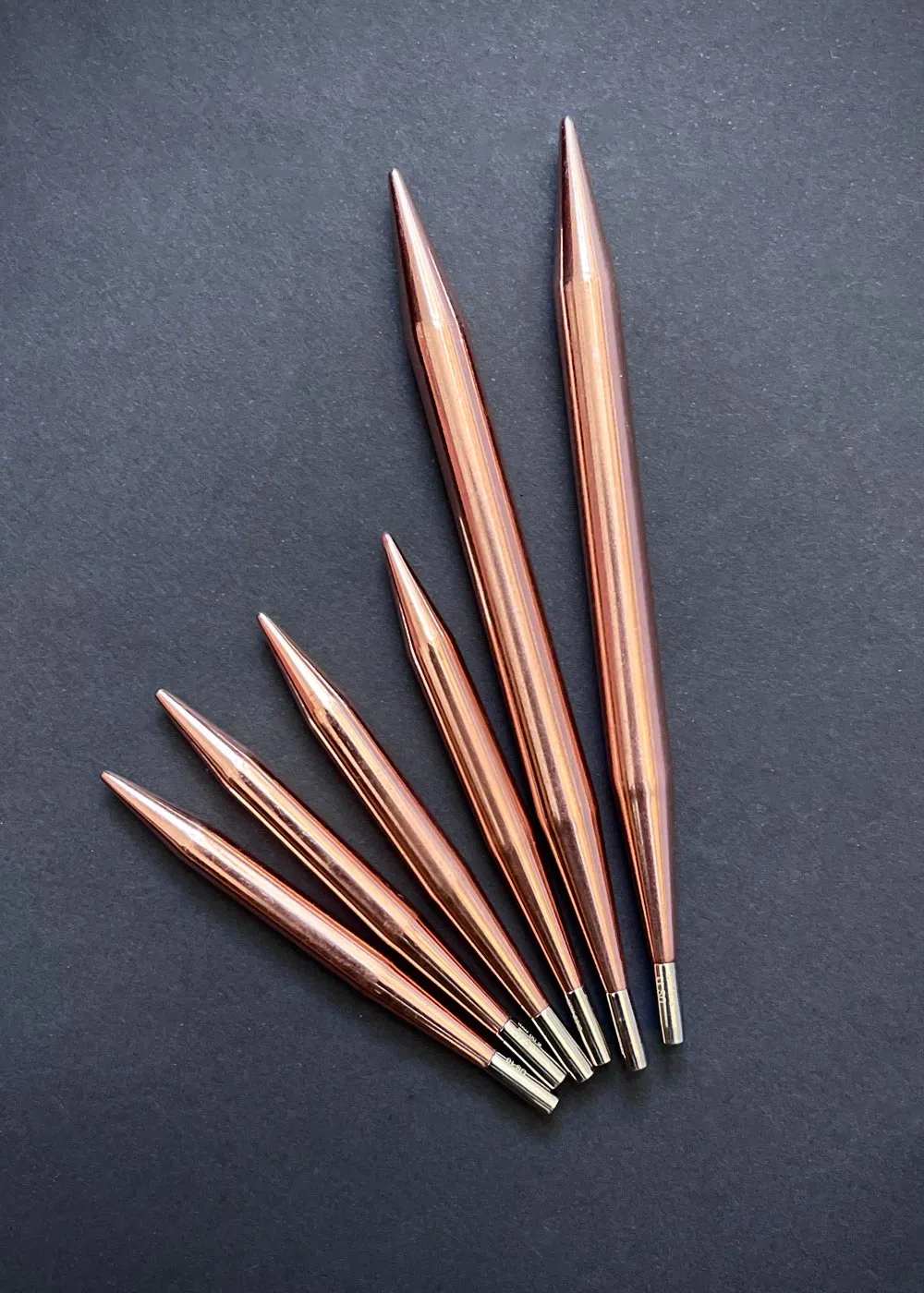 Lykke 5" Knitting Needle Set. CYPRA COPPER