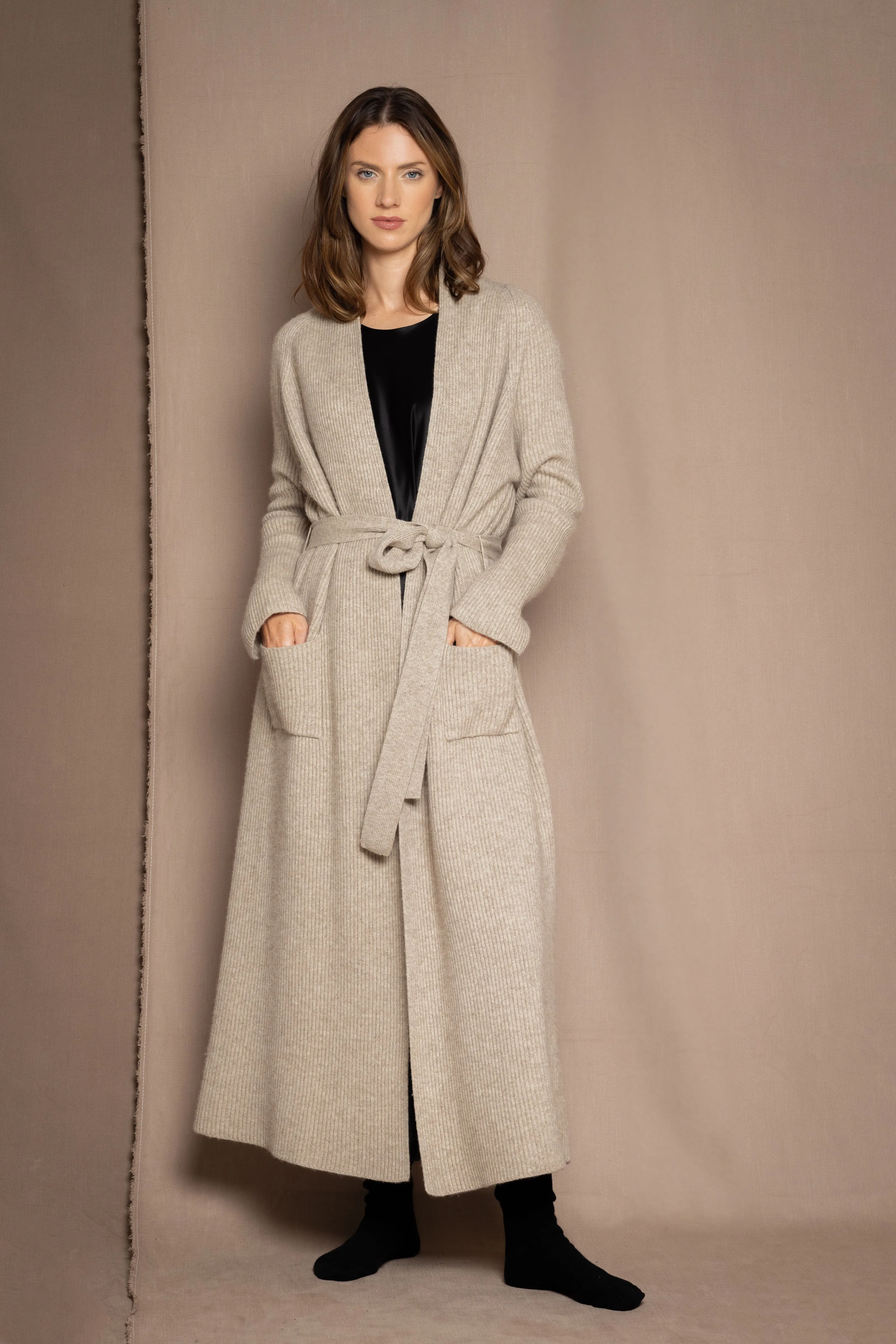 Madigan Pure Cashmere Dressing Gown (in stock, 3-day dispatch)