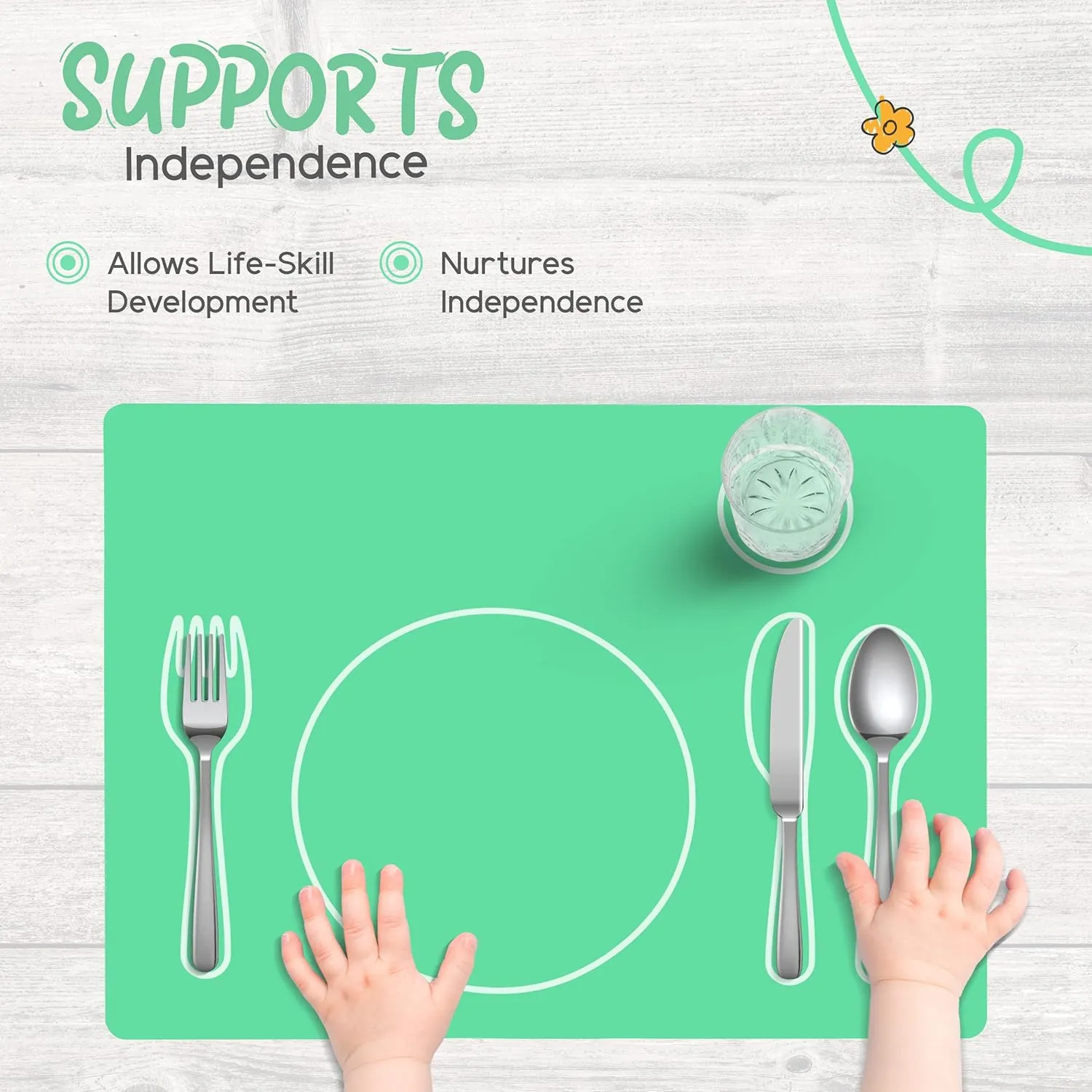 Montessori Toddler Silicone Placemat