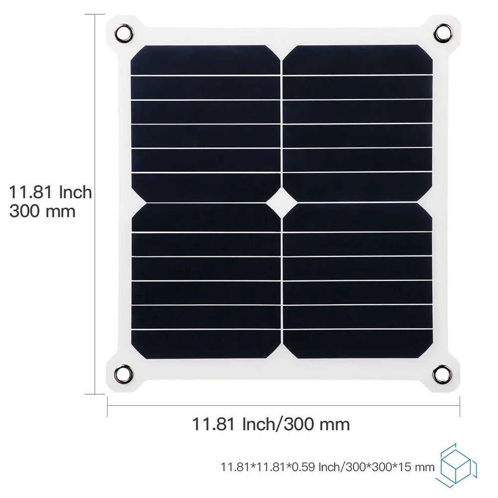 Moolsun 13W Solar Battery Trickle Charger Maintainer 16V Portable Waterproof Solar Panel Trickle Charging Kit for Car, Motorcycle,Boat, Snowmobile