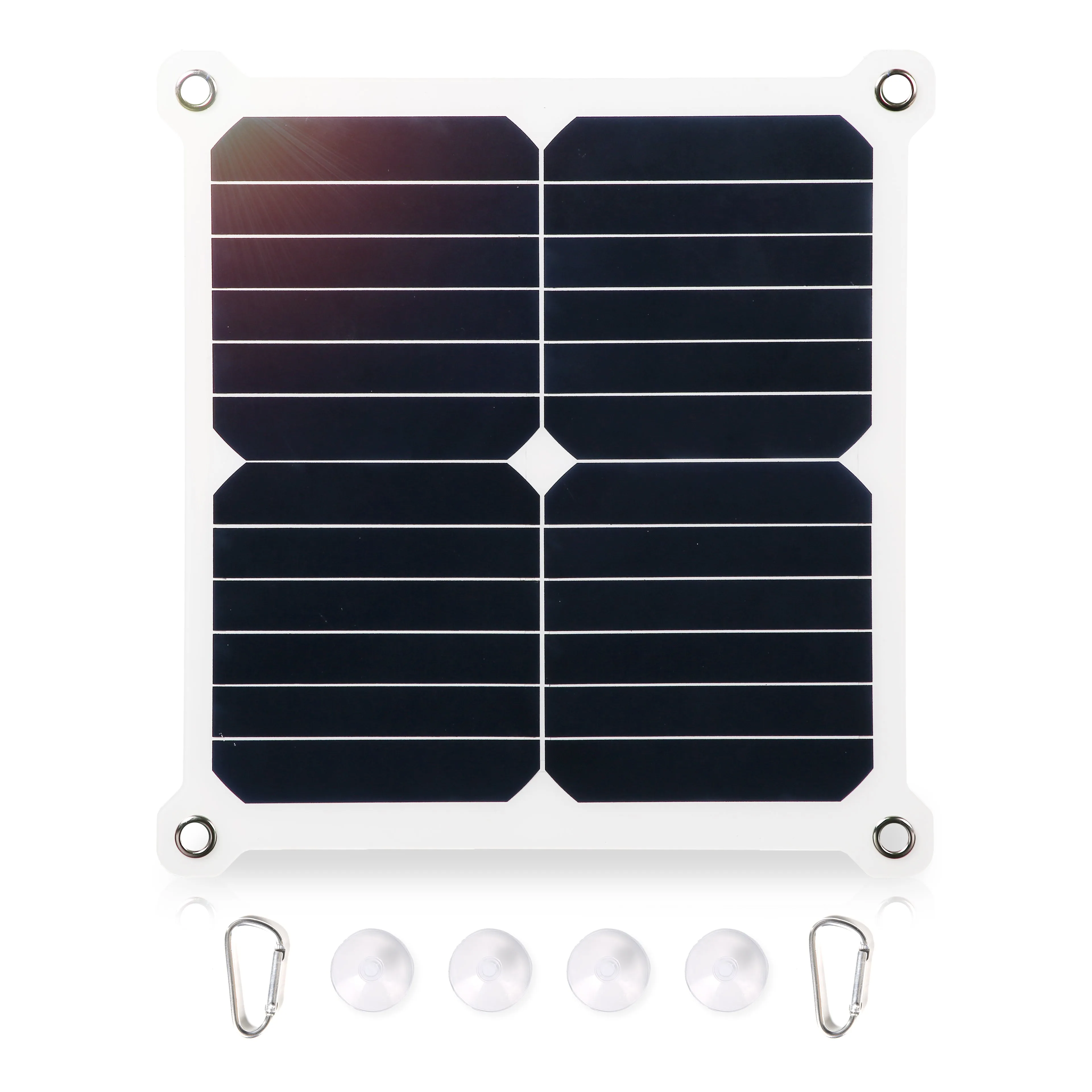 Moolsun 13W Solar Battery Trickle Charger Maintainer 16V Portable Waterproof Solar Panel Trickle Charging Kit for Car, Motorcycle,Boat, Snowmobile