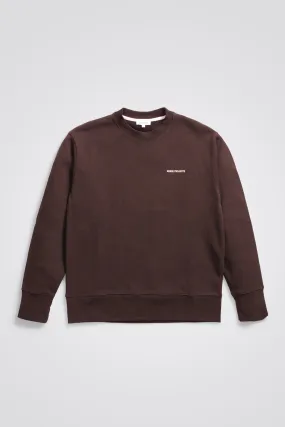 Norse Projects - Arne Relaxed Organic Logo Sweatshirt - Heathland Brown